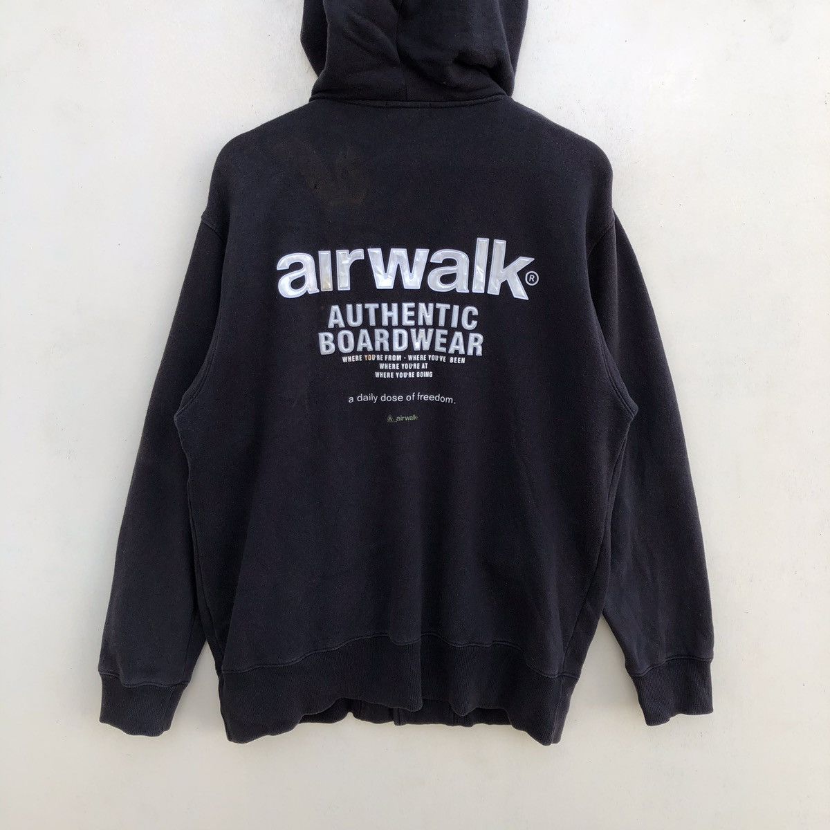 Airwalk Rare Airwalk Big Spell Out Oversized Button Ups Hoodie Size US M / EU 48-50 / 2 - 1 Thumbnail