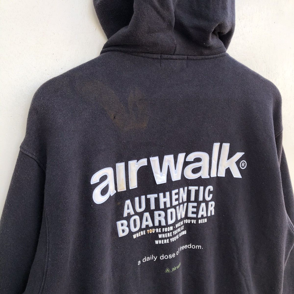 Airwalk Rare Airwalk Big Spell Out Oversized Button Ups Hoodie Size US M / EU 48-50 / 2 - 9 Thumbnail