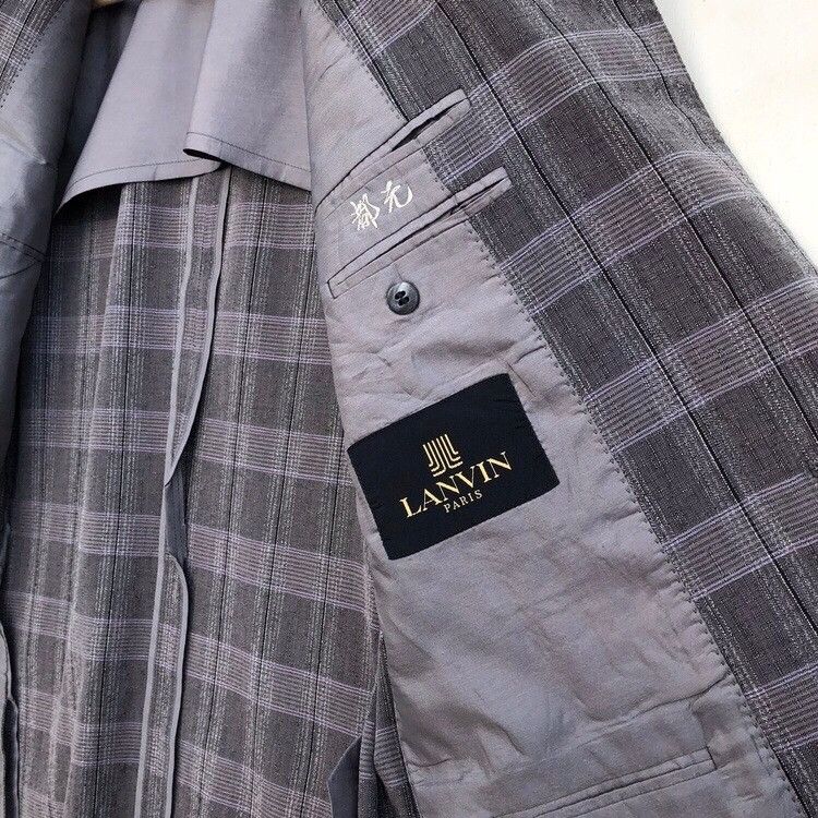 Designer × Lanvin × Vintage 🔥LAST DROP🔥vintage Lanvin Paris C-OY 1002 Blazer/Coat Size US M / EU 48-50 / 2 - 2 Thumbnail
