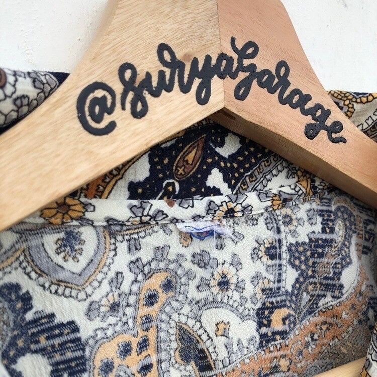Japanese Brand × Vintage Abstract Design Japanese Brand Shirt Button Ups Size US S / EU 44-46 / 1 - 6 Thumbnail