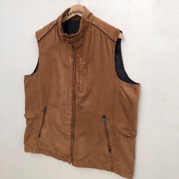 Japanese Brand × Vintage Vintage Japanese Brand Suede Sleeveless Jacket Size US XL / EU 56 / 4 - 2 Thumbnail