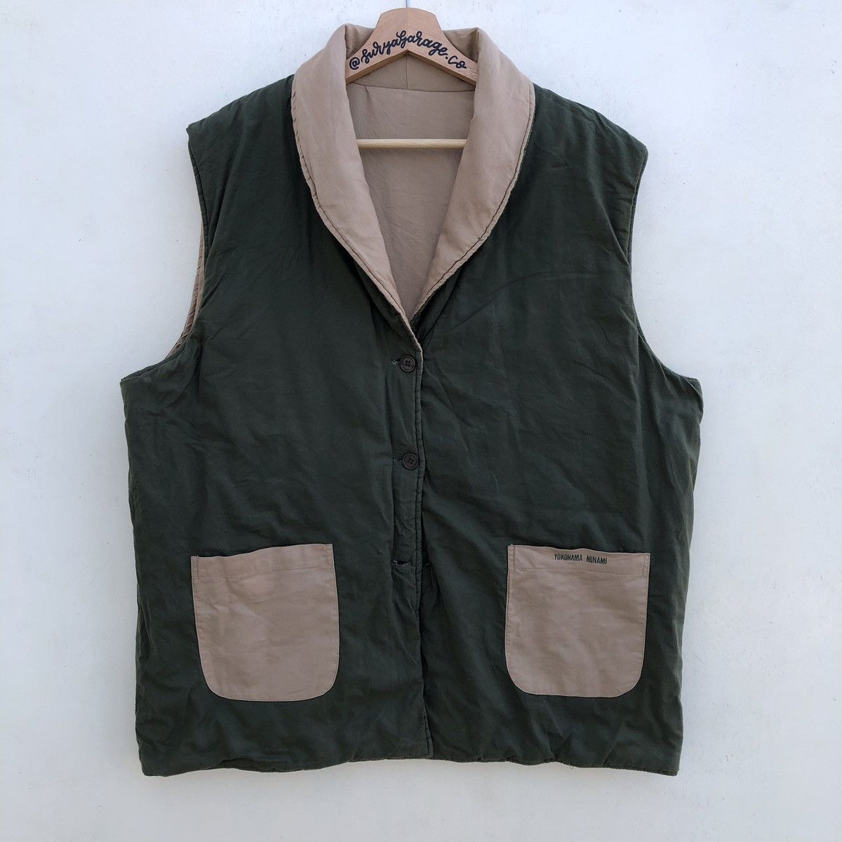 Japanese Brand × Vintage Vintage Reversible Yokohama Minami Sleeveless Cotton Jacket Size US L / EU 52-54 / 3 - 2 Thumbnail