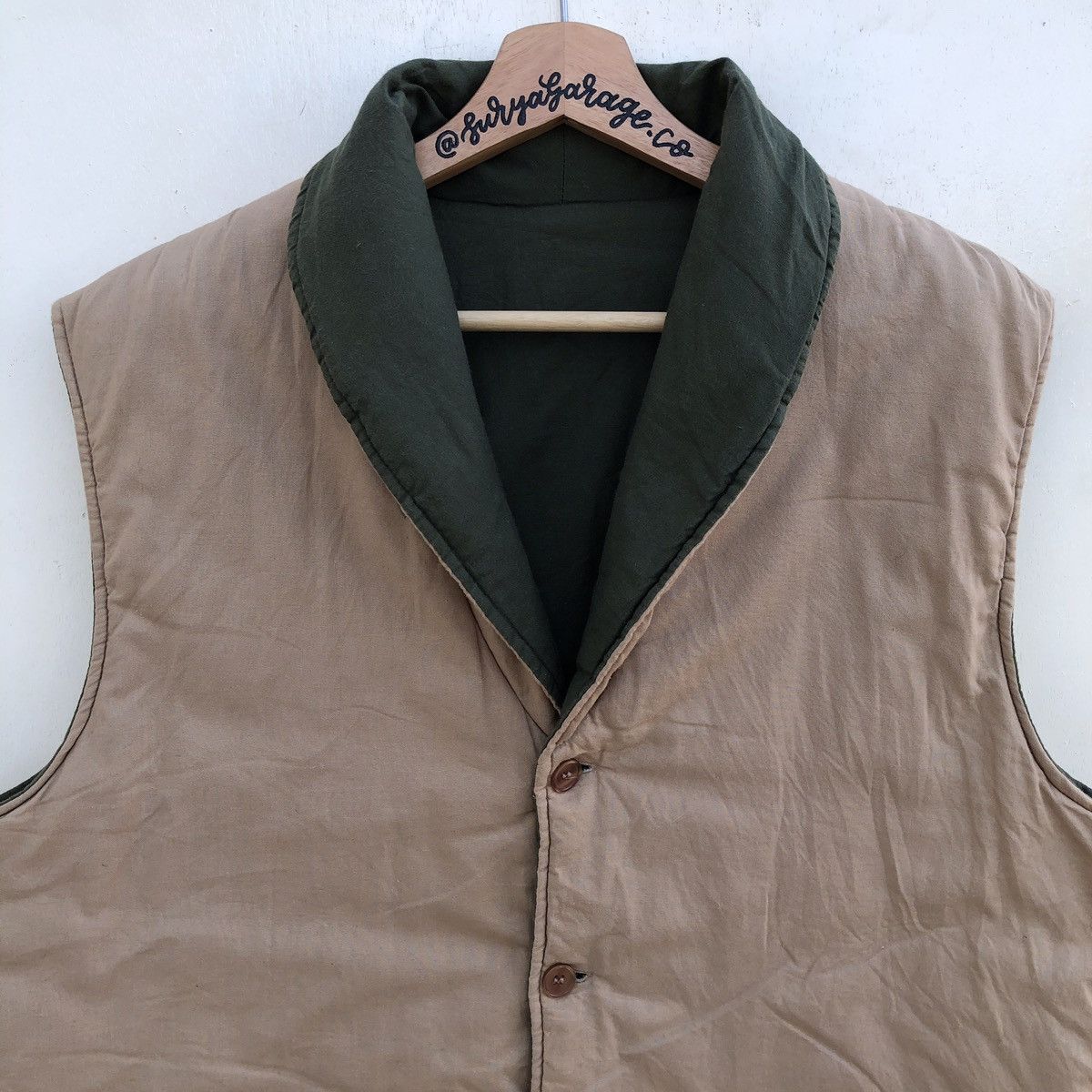 Japanese Brand × Vintage Vintage Reversible Yokohama Minami Sleeveless Cotton Jacket Size US L / EU 52-54 / 3 - 5 Thumbnail