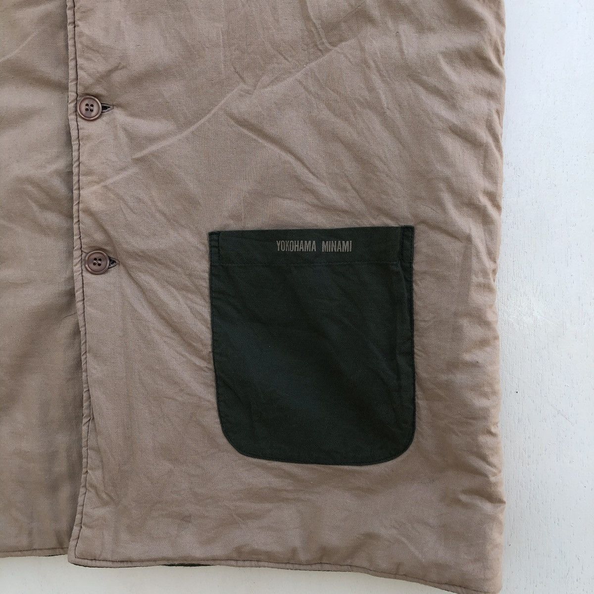 Japanese Brand × Vintage Vintage Reversible Yokohama Minami Sleeveless Cotton Jacket Size US L / EU 52-54 / 3 - 3 Thumbnail