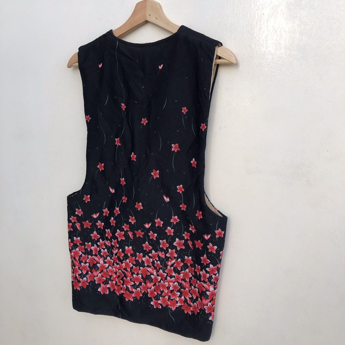 Japanese Brand × Vintage Vintage Japanese Traditional Floral Sleeveless Kimono Size US XS / EU 42 / 0 - 6 Thumbnail
