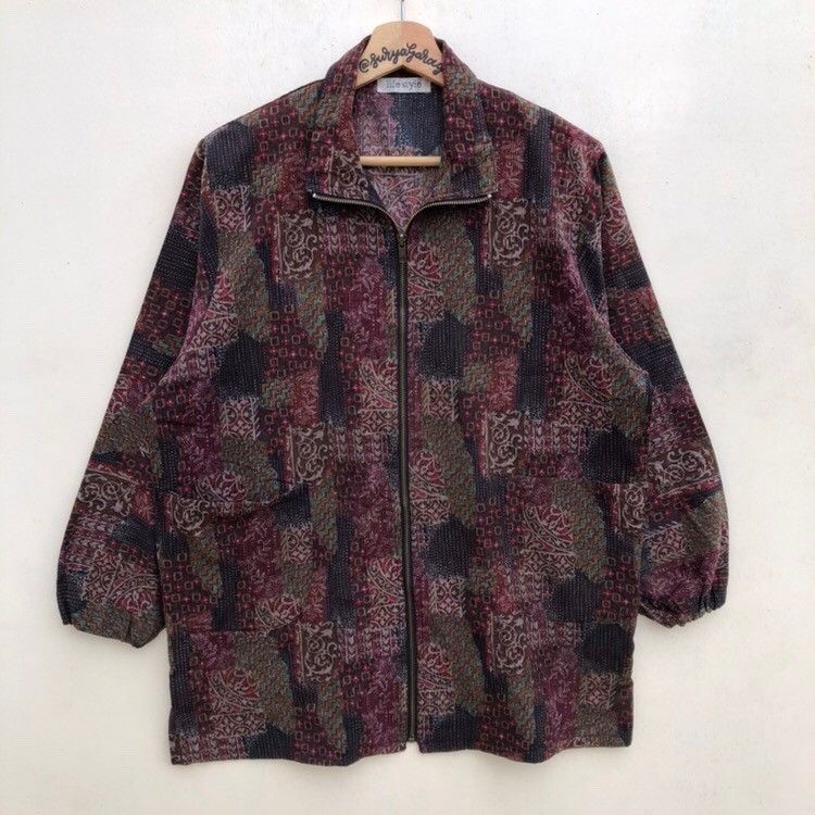 Japanese Brand × Vintage Vintage Japanese Brand Life Style Zipper Light Jacket Size US L / EU 52-54 / 3 - 1 Thumbnail
