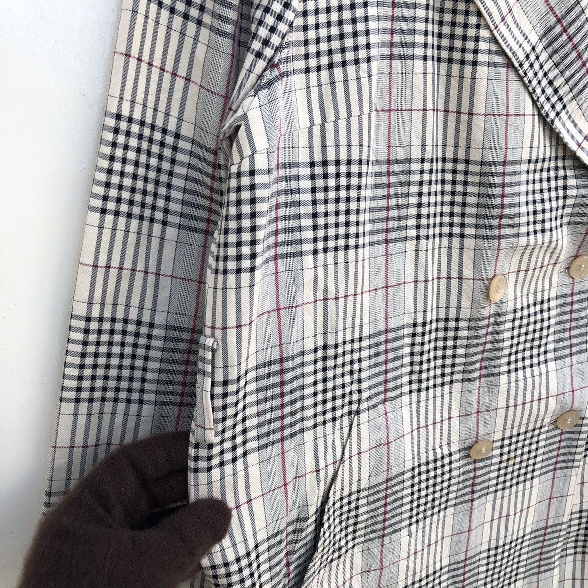 Designer × Japanese Brand × Vintage Vintage Japanese Brand Auch Nova Check Parka/Long Coat Size US M / EU 48-50 / 2 - 6 Thumbnail