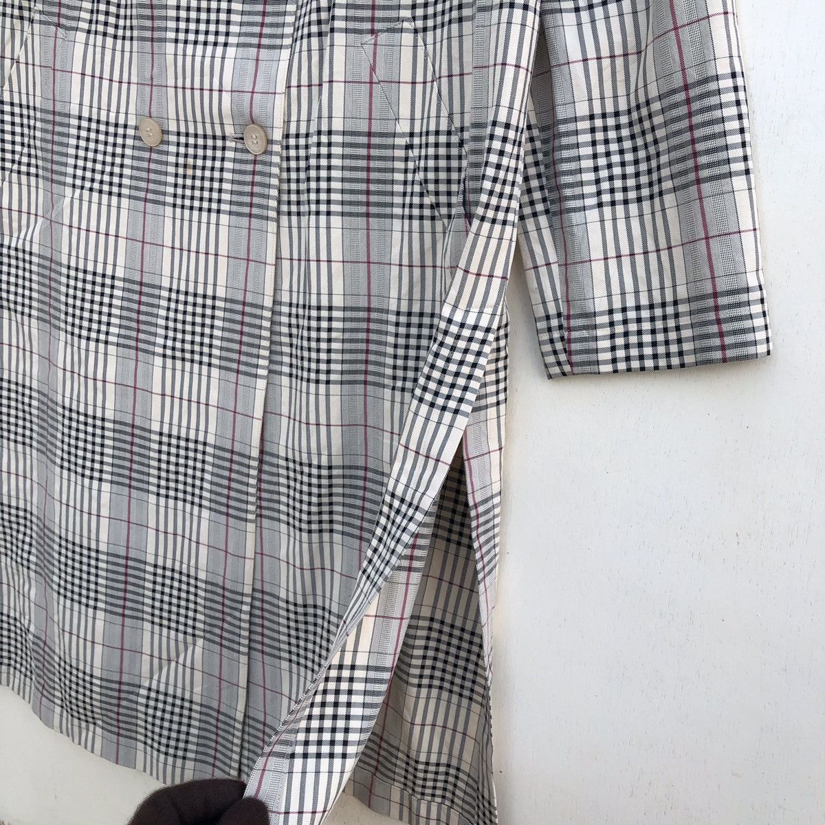 Designer × Japanese Brand × Vintage Vintage Japanese Brand Auch Nova Check Parka/Long Coat Size US M / EU 48-50 / 2 - 4 Thumbnail