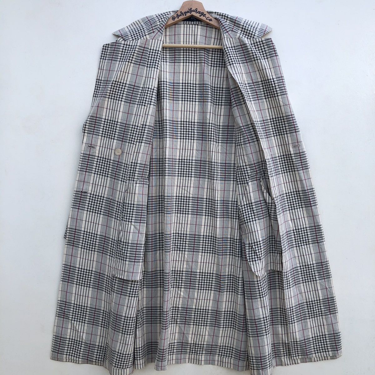 Designer × Japanese Brand × Vintage Vintage Japanese Brand Auch Nova Check Parka/Long Coat Size US M / EU 48-50 / 2 - 12 Thumbnail