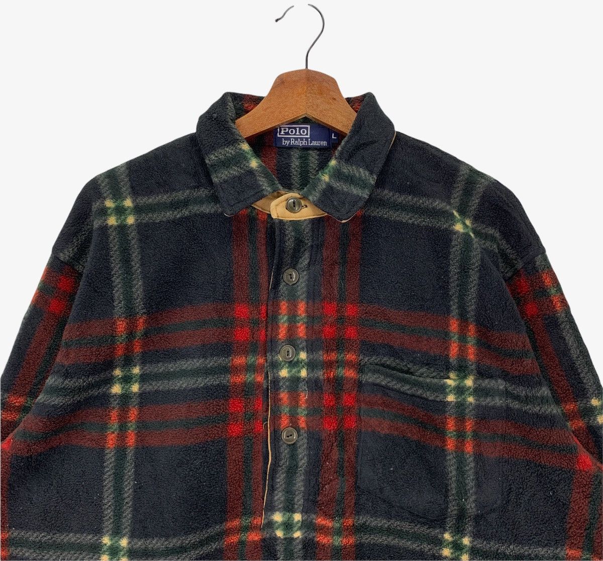 Polo Ralph Lauren × Ralph Lauren Vintage 90s Polo Ralph Lauren Fleece Sweater Size US L / EU 52-54 / 3 - 3 Thumbnail