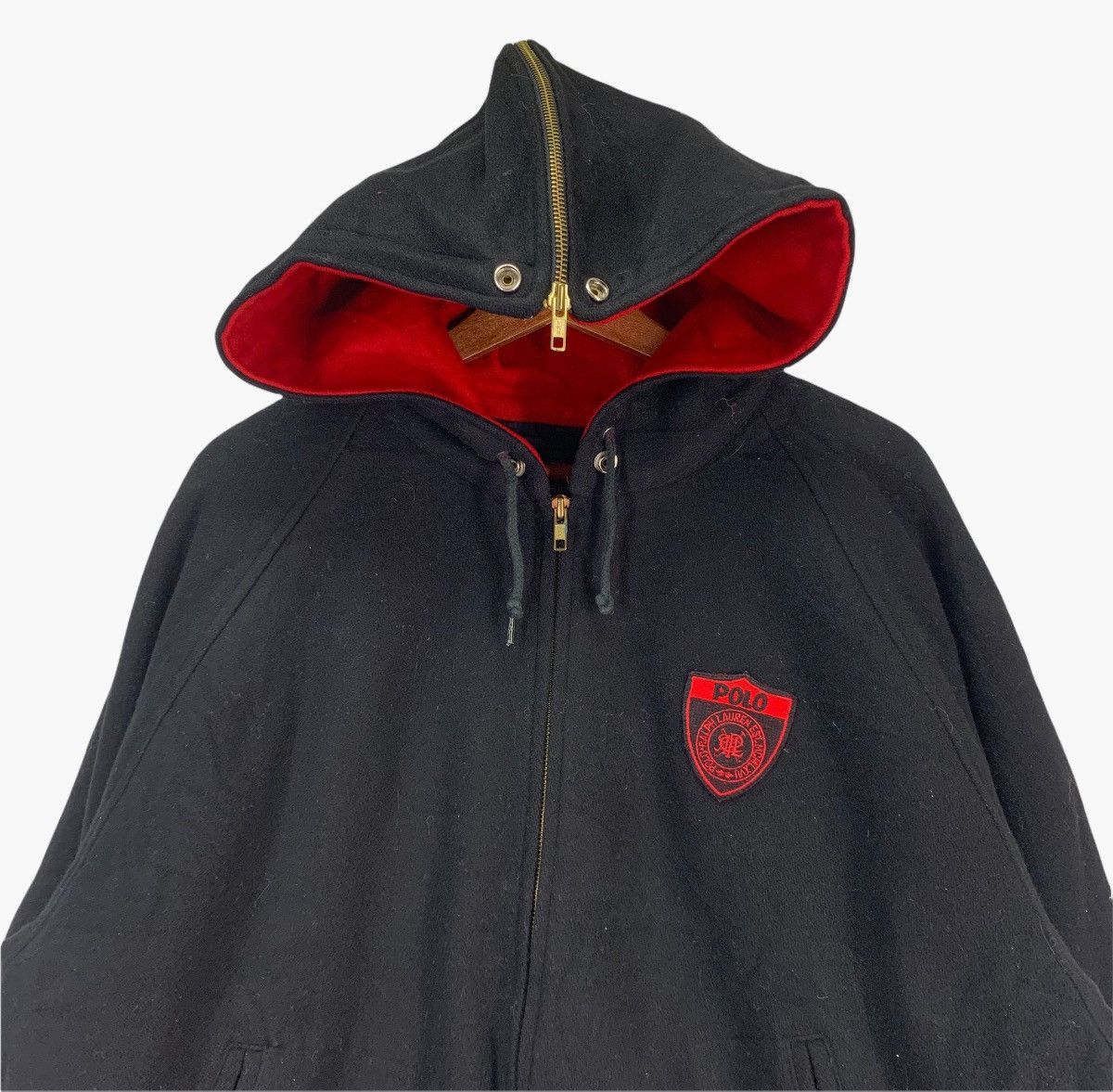 Polo Ralph Lauren Vintage Polo Ralph Lauren Heavy Jacket Hoodie Size US L / EU 52-54 / 3 - 3 Thumbnail