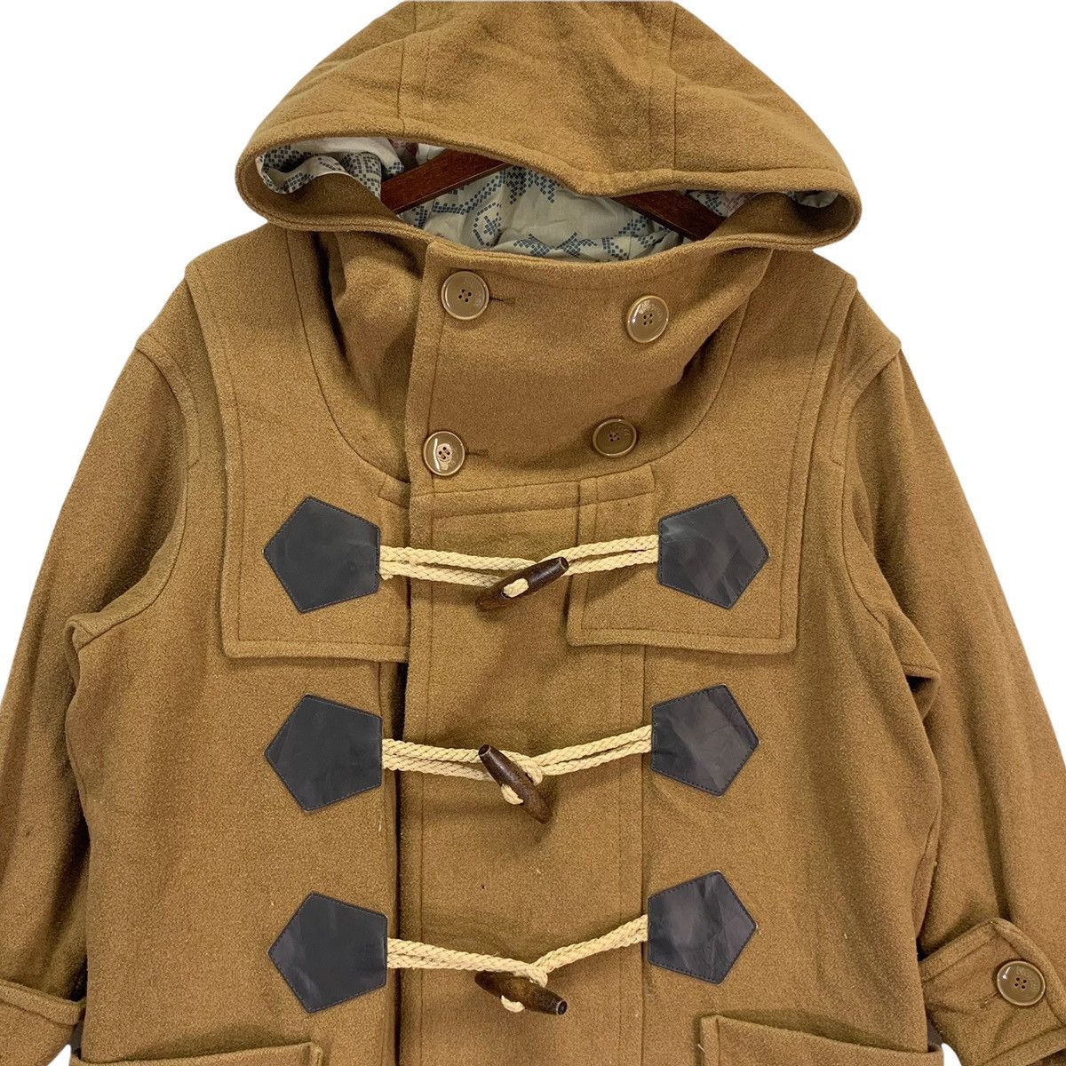 Designer × Issey Miyake × Vintage Designer Ne Net Issey Miyake Toggle Button Wool Duffle Coat Size US M / EU 48-50 / 2 - 3 Thumbnail