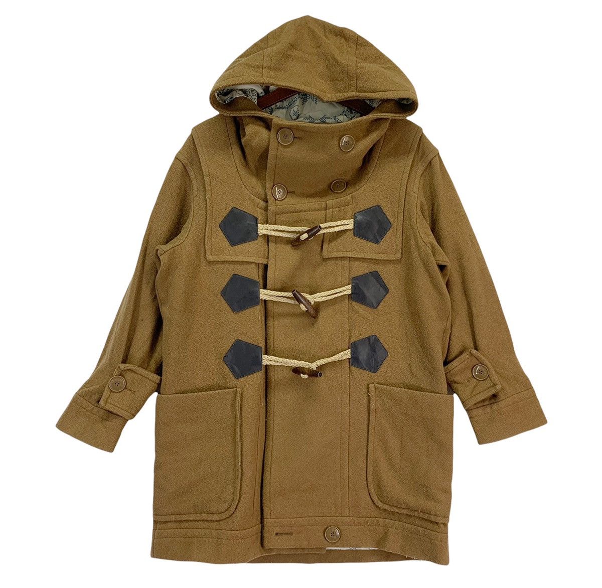 Designer × Issey Miyake × Vintage Designer Ne Net Issey Miyake Toggle Button Wool Duffle Coat Size US M / EU 48-50 / 2 - 1 Thumbnail