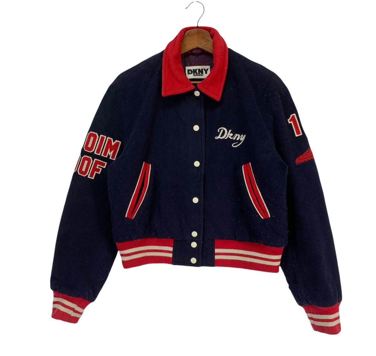 DKNY Vintage DKNY University Athletic Varsity Jacket Size US M / EU 48-50 / 2 - 2 Thumbnail