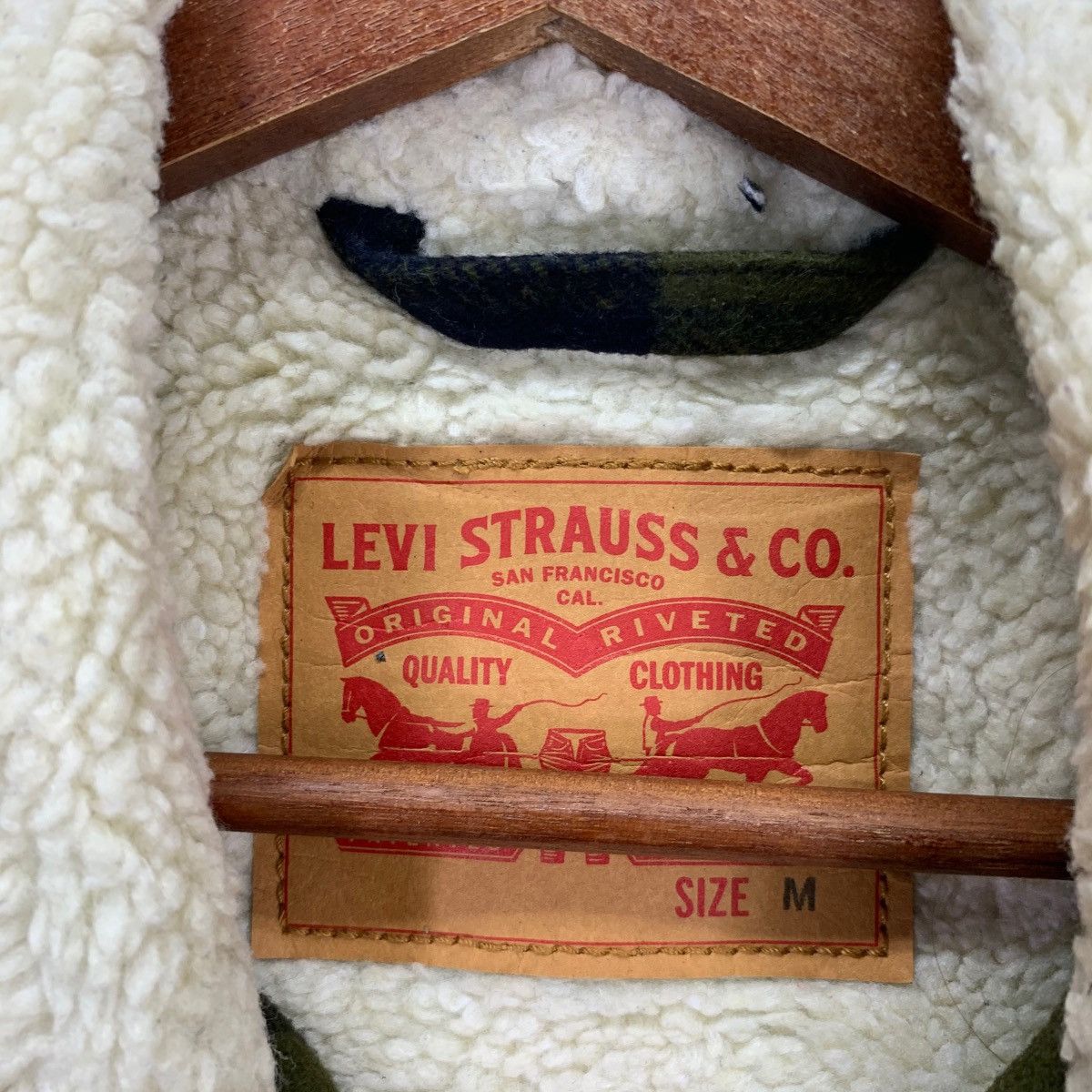 Levi's × Levi's Made & Crafted × Levi's Vintage Clothing Vintage Levi’s Sherpa Checked Jacket Size US M / EU 48-50 / 2 - 4 Thumbnail