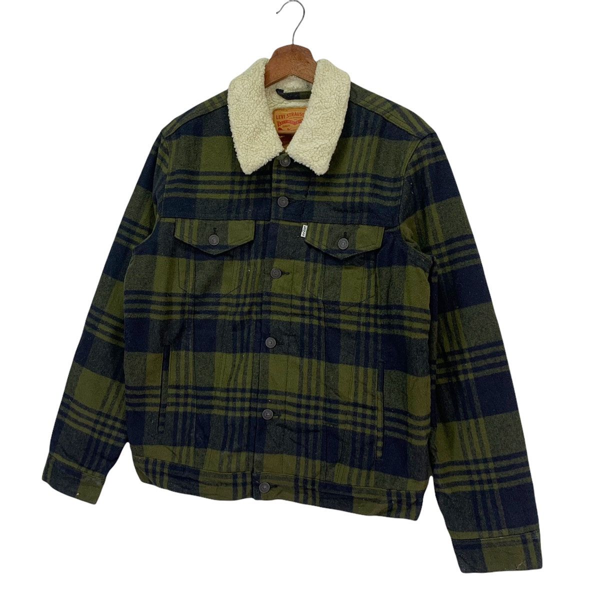 Levi's × Levi's Made & Crafted × Levi's Vintage Clothing Vintage Levi’s Sherpa Checked Jacket Size US M / EU 48-50 / 2 - 2 Thumbnail