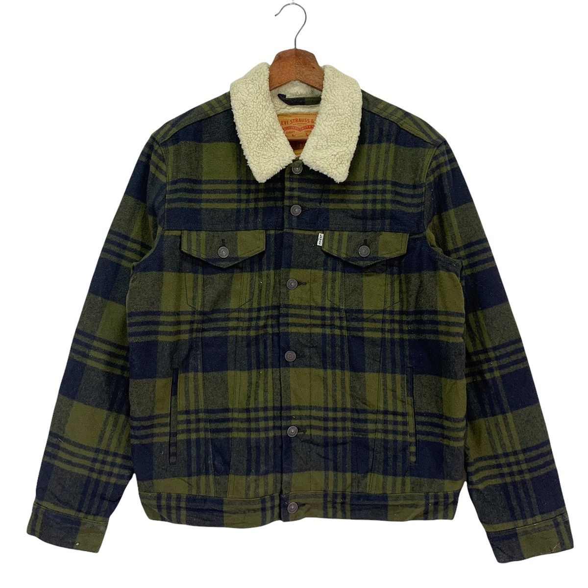 Levi's × Levi's Made & Crafted × Levi's Vintage Clothing Vintage Levi’s Sherpa Checked Jacket Size US M / EU 48-50 / 2 - 1 Thumbnail