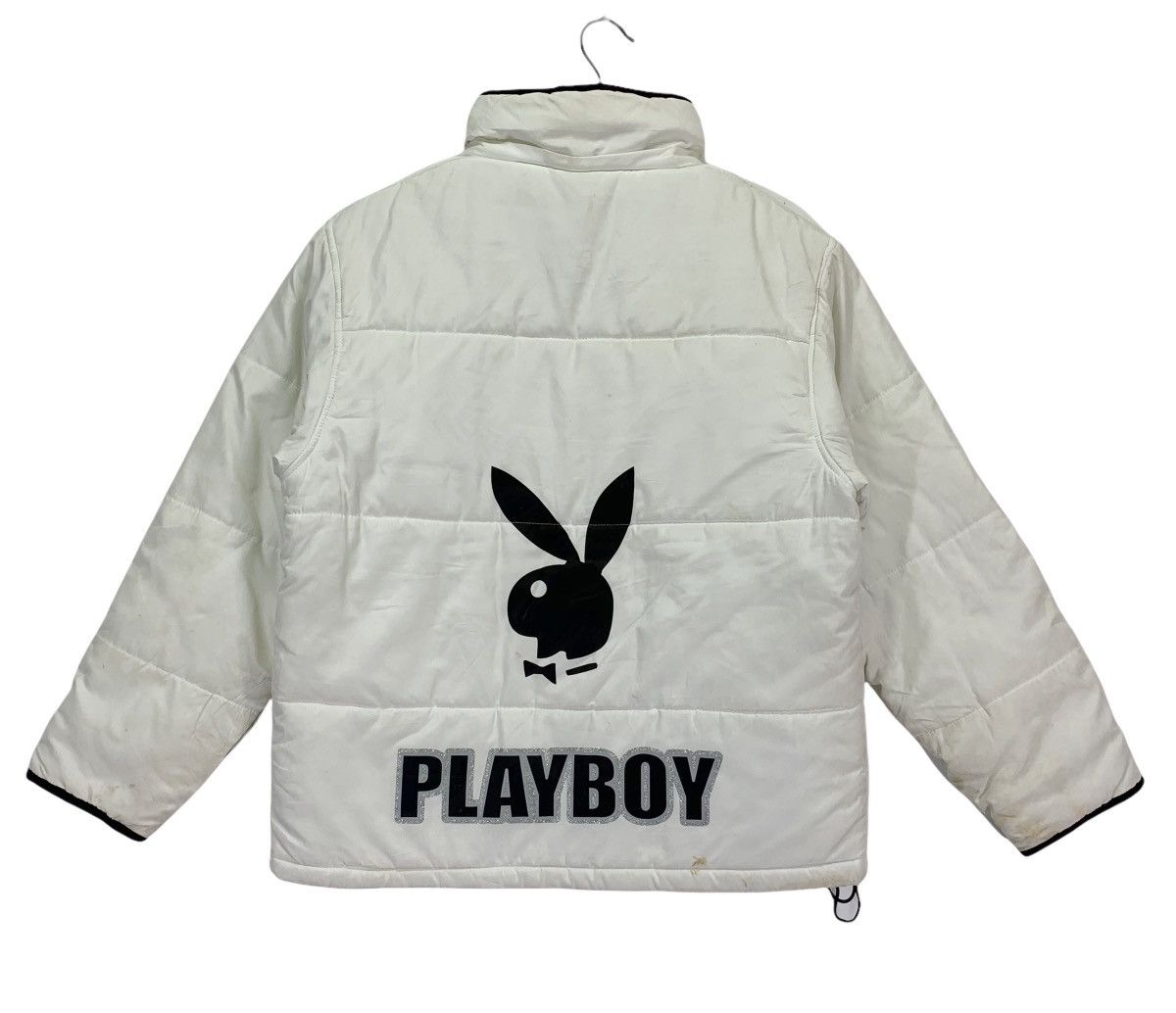 Playboy × Vintage Vintage Playboy Bunny White Jacket Puffer Size US L / EU 52-54 / 3 - 6 Thumbnail