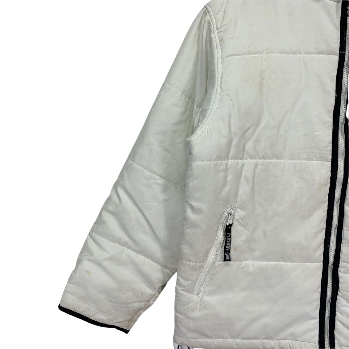 Playboy × Vintage Vintage Playboy Bunny White Jacket Puffer Size US L / EU 52-54 / 3 - 5 Thumbnail