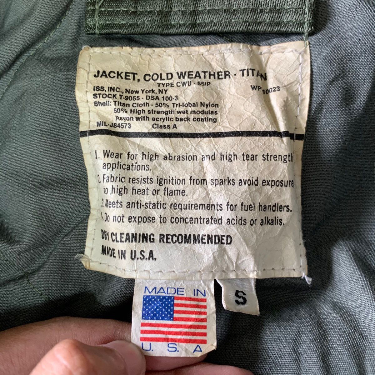 Vintage Vintage Bomber Jacket Military Made In USA Size US S / EU 44-46 / 1 - 5 Thumbnail