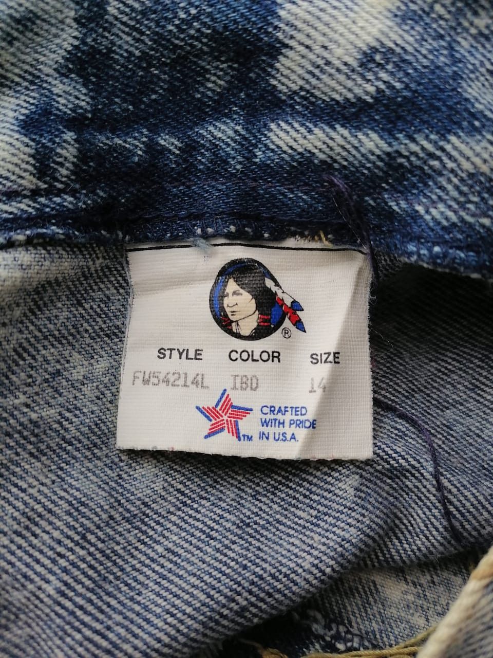 Cherokee × Vintage Cherokee Acid Wash Denim Skirt Size 30" / US 8 / IT 44 - 6 Thumbnail