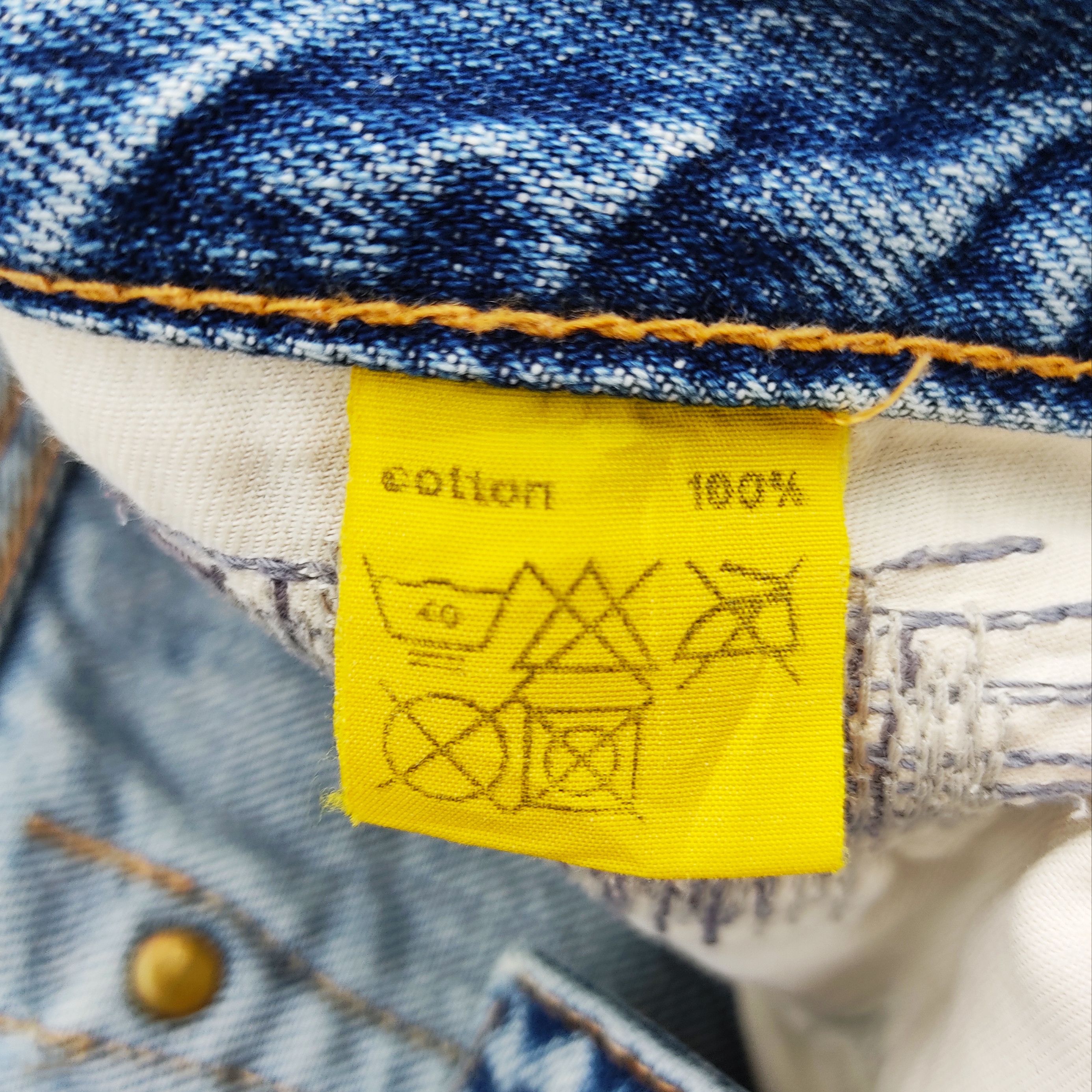 Japanese Brand Muchacha Distressed Flare Denim Jeans Size US 30 / EU 46 - 14 Thumbnail