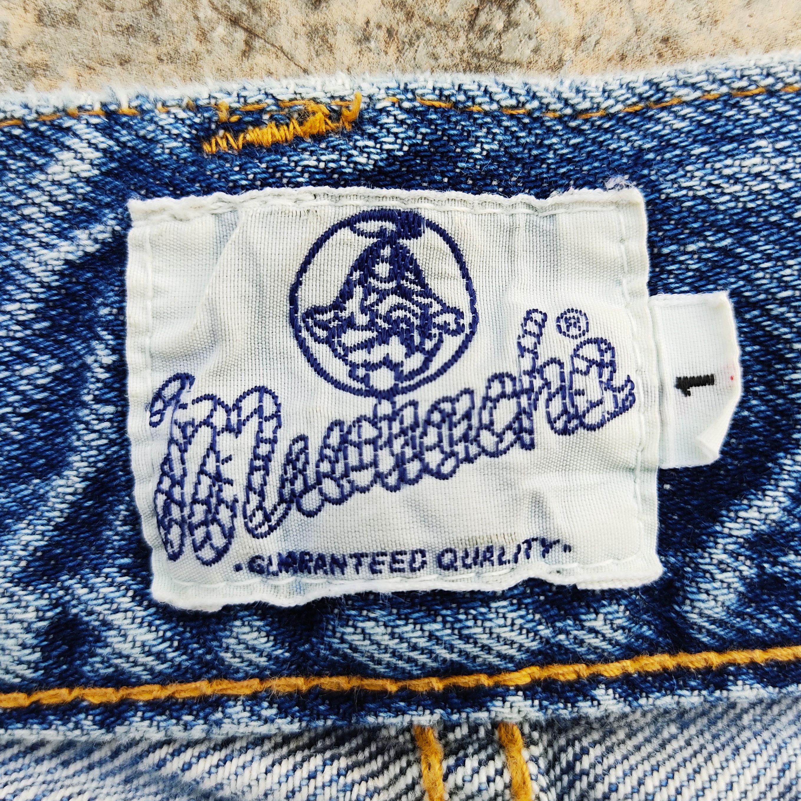Japanese Brand Muchacha Distressed Flare Denim Jeans Size US 30 / EU 46 - 9 Thumbnail