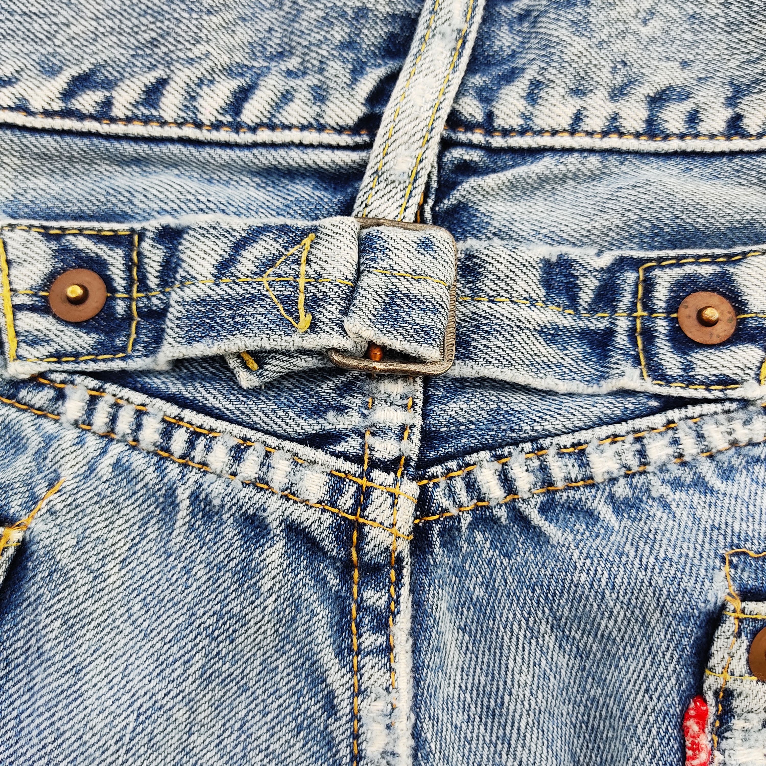 Japanese Brand Muchacha Distressed Flare Denim Jeans Size US 30 / EU 46 - 12 Thumbnail