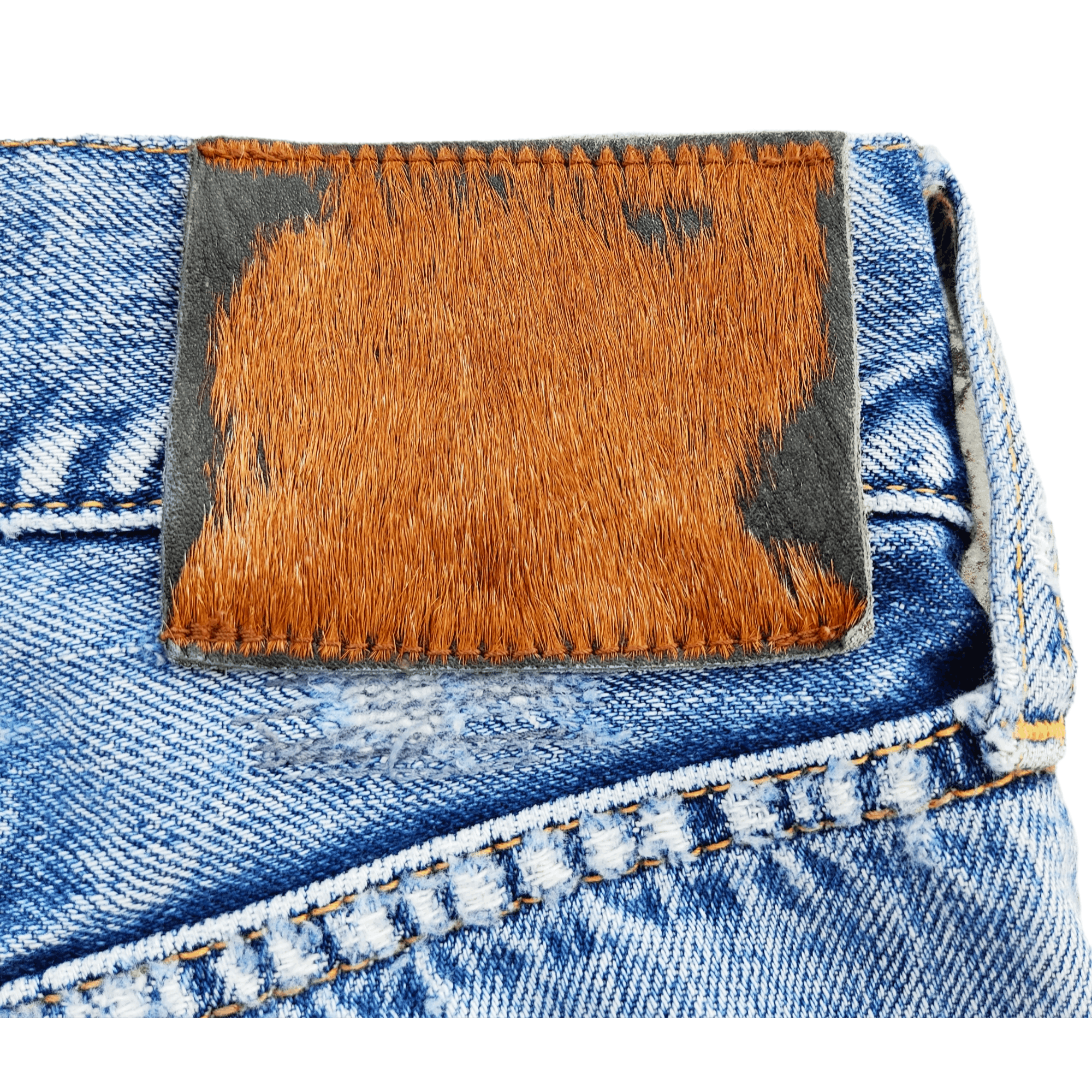Japanese Brand Muchacha Distressed Flare Denim Jeans Size US 30 / EU 46 - 13 Thumbnail