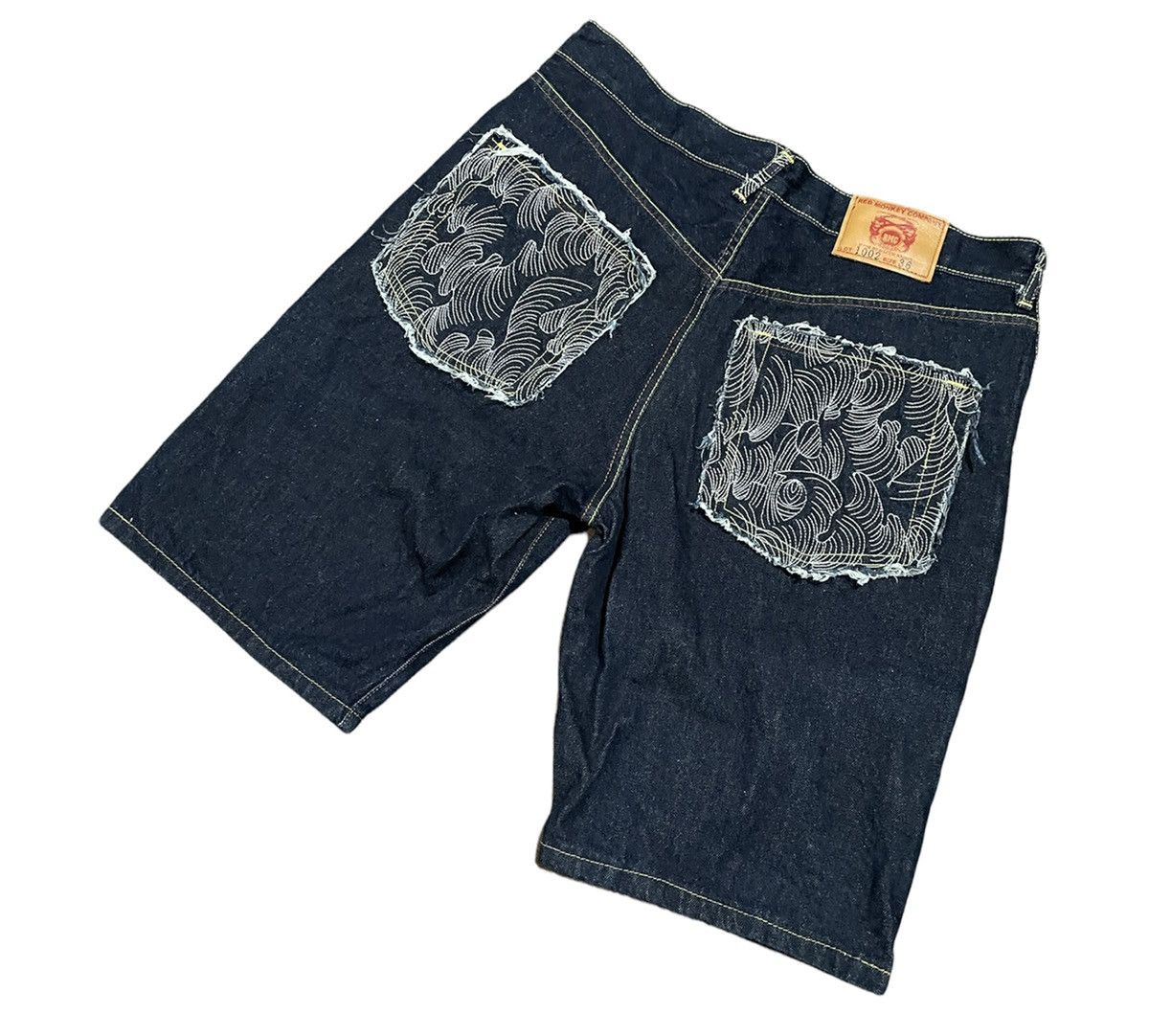 Japanese Brand RMC Martin Ksohoh Japanese Pattern Embroidery Pocket Shorts Size US 36 / EU 52 - 8 Thumbnail