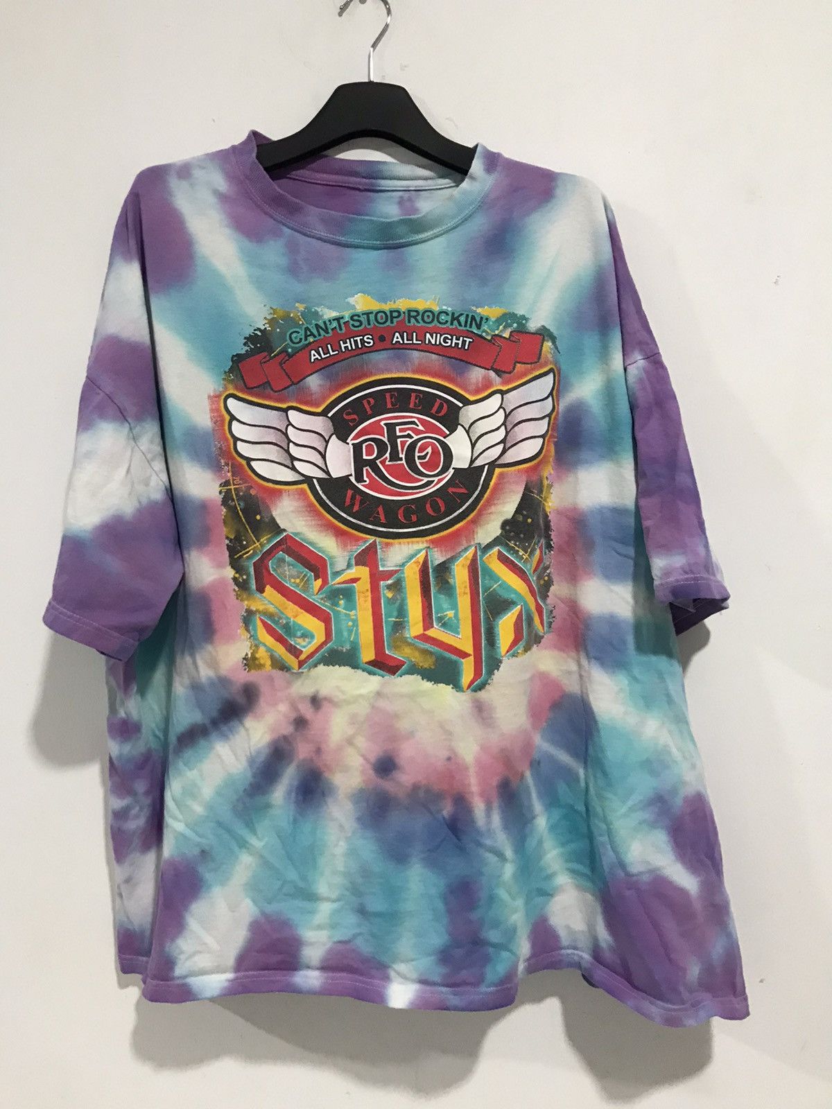 Band Tees × Vintage SHIRT TIE DYE SPEED REO WACON TOUR 2009 Size US XXL / EU 58 / 5 - 1 Thumbnail