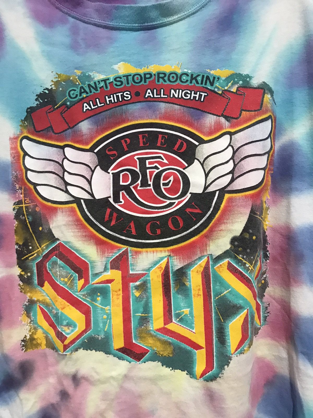 Band Tees × Vintage SHIRT TIE DYE SPEED REO WACON TOUR 2009 Size US XXL / EU 58 / 5 - 2 Thumbnail