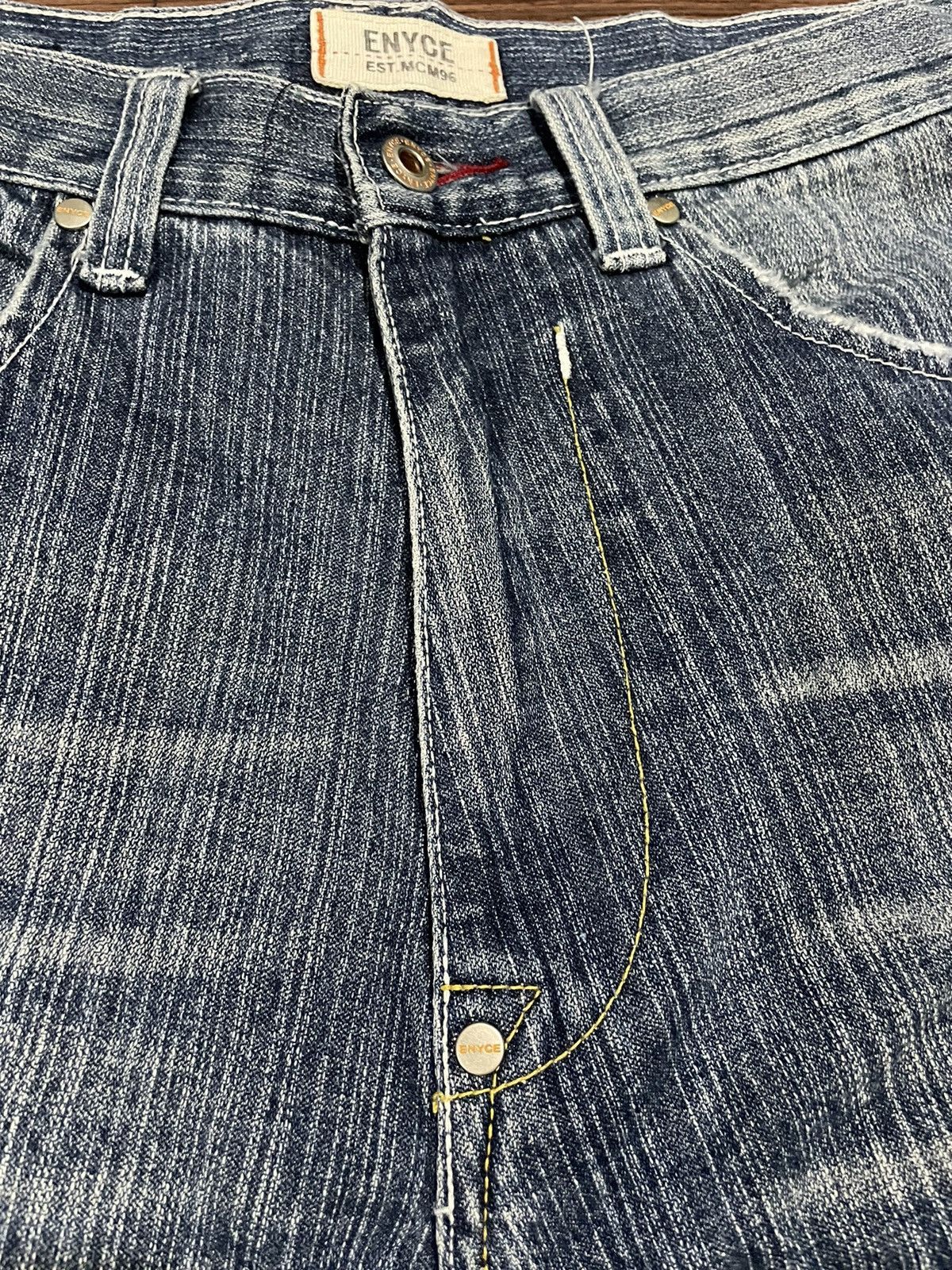 Enyce Vintage 90s Enyce Marching 500 Hip Hop Denim Jeans Size US 32 / EU 48 - 10 Thumbnail