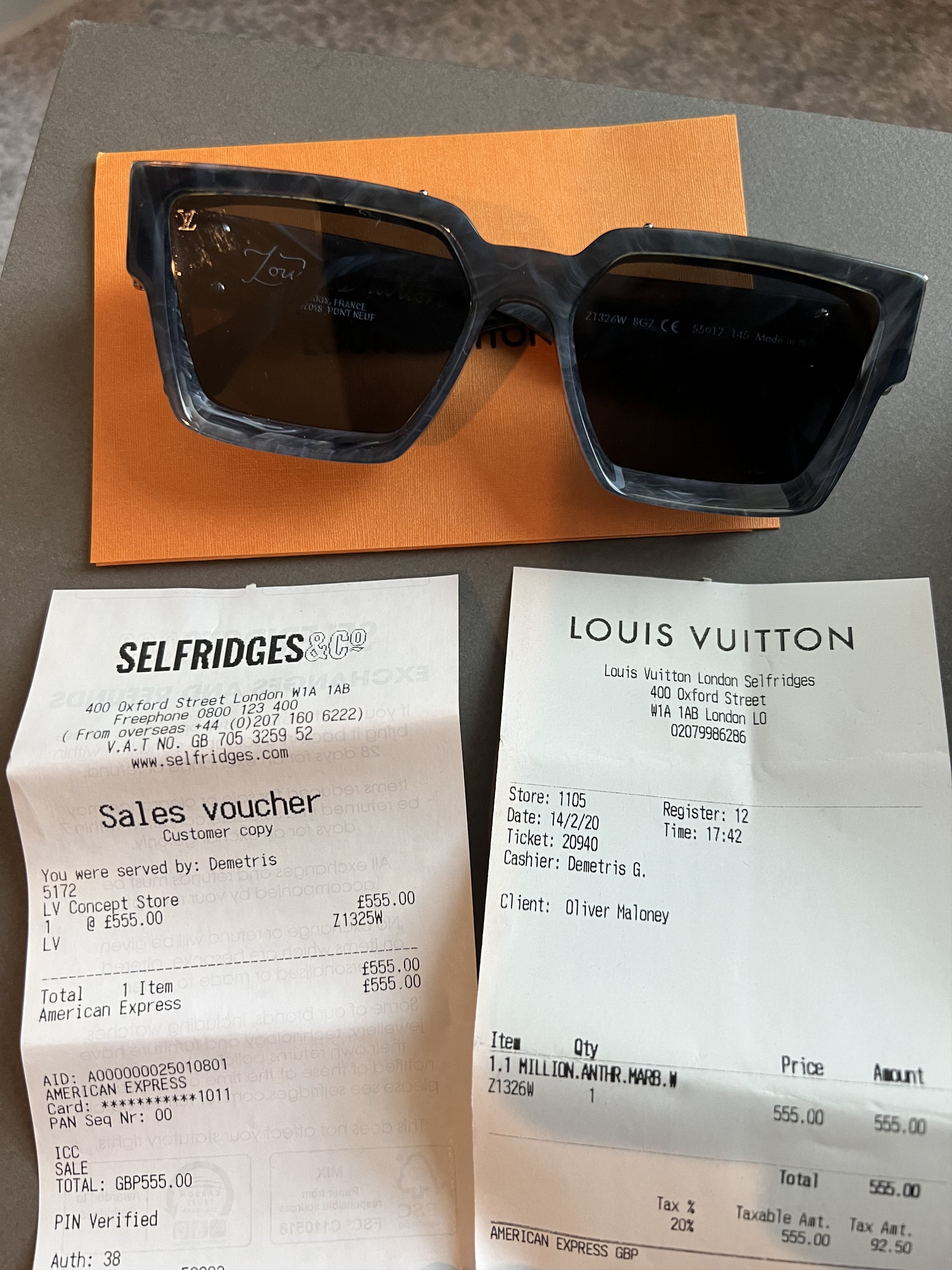 Louis Vuitton 1.1 Millionaire Gris Marble“ E - sorry_not_fame Mall