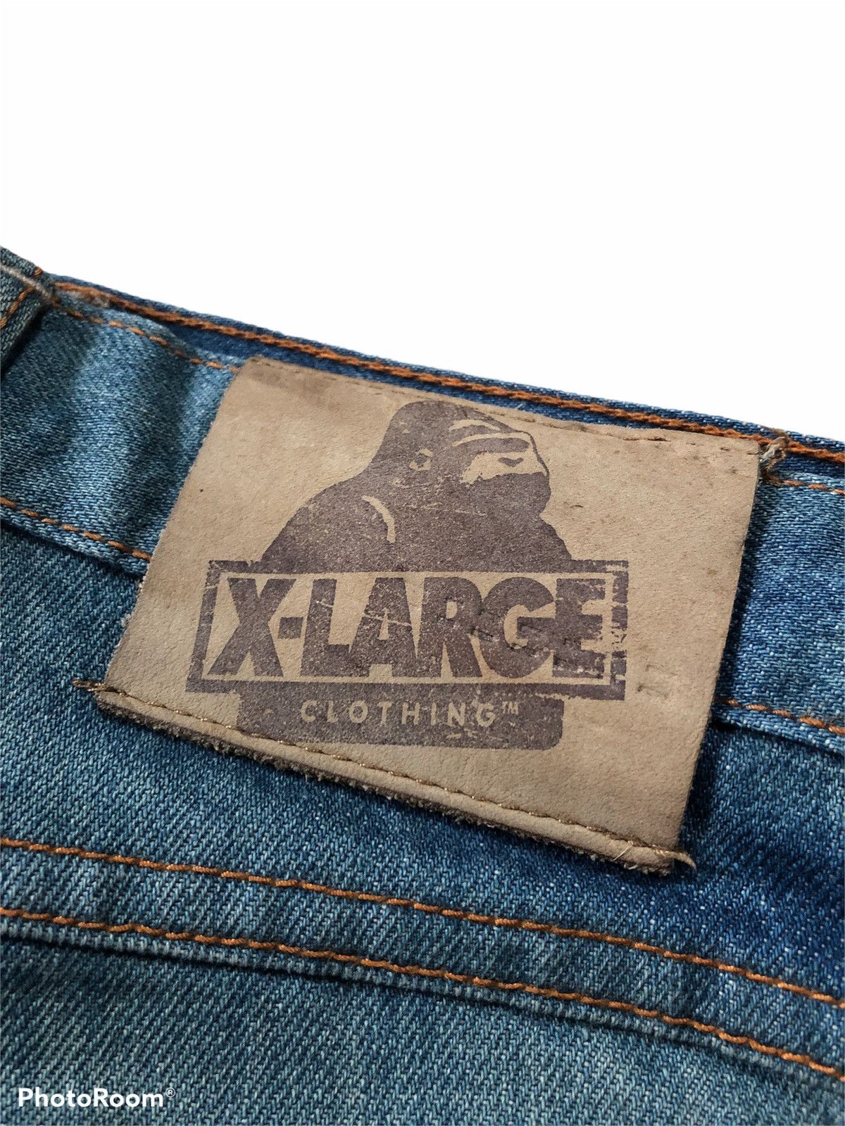 Xlarge WIDE LEG⚡️⚡️XLARGE WASHED BLUE DENIM Size US 34 / EU 50 - 4 Thumbnail