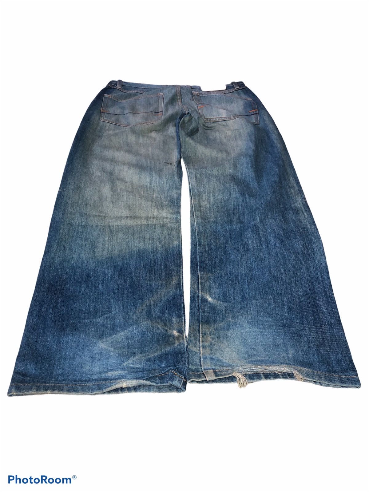 Xlarge WIDE LEG⚡️⚡️XLARGE WASHED BLUE DENIM Size US 34 / EU 50 - 3 Thumbnail