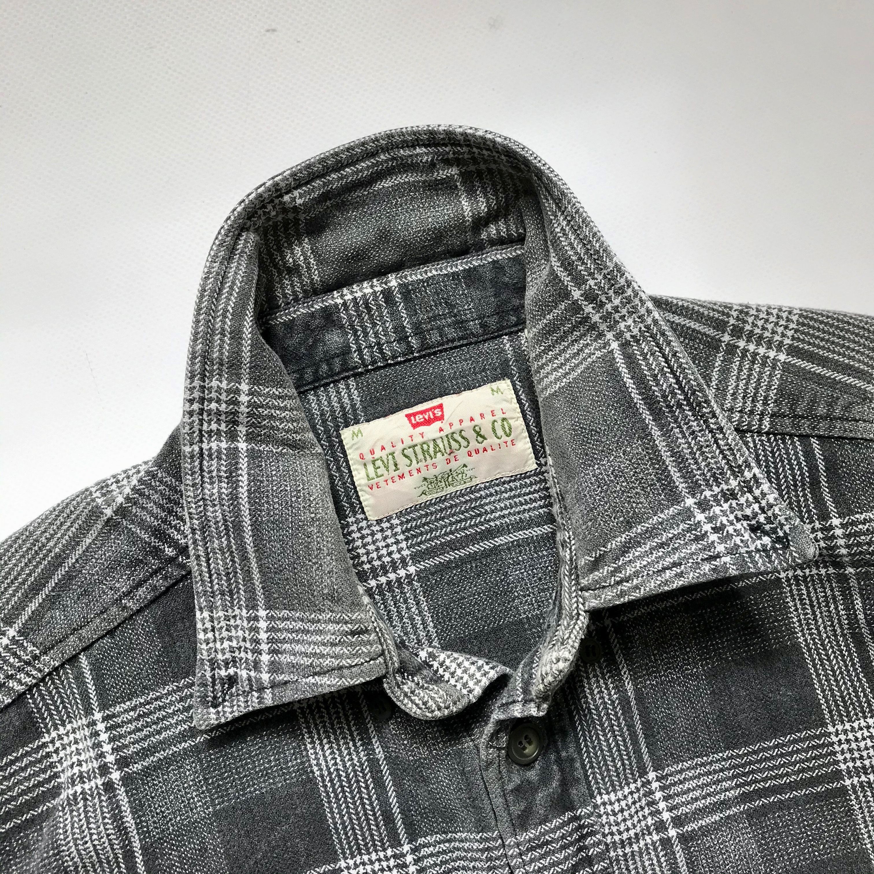 Levi's 1997 Levi's White Tab Plaid Shirt Plaid Overshirt Size US M / EU 48-50 / 2 - 11 Thumbnail