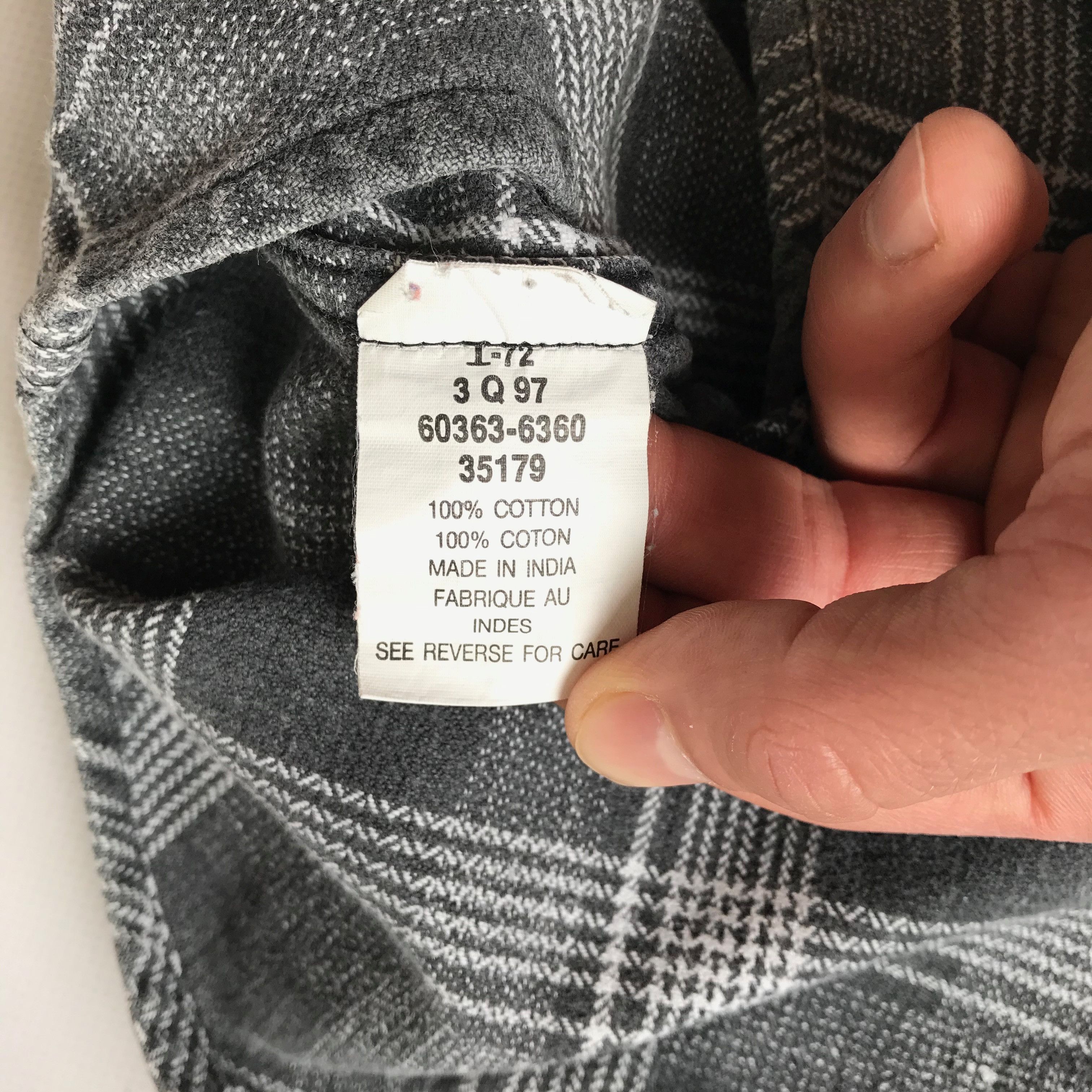Levi's 1997 Levi's White Tab Plaid Shirt Plaid Overshirt Size US M / EU 48-50 / 2 - 14 Thumbnail