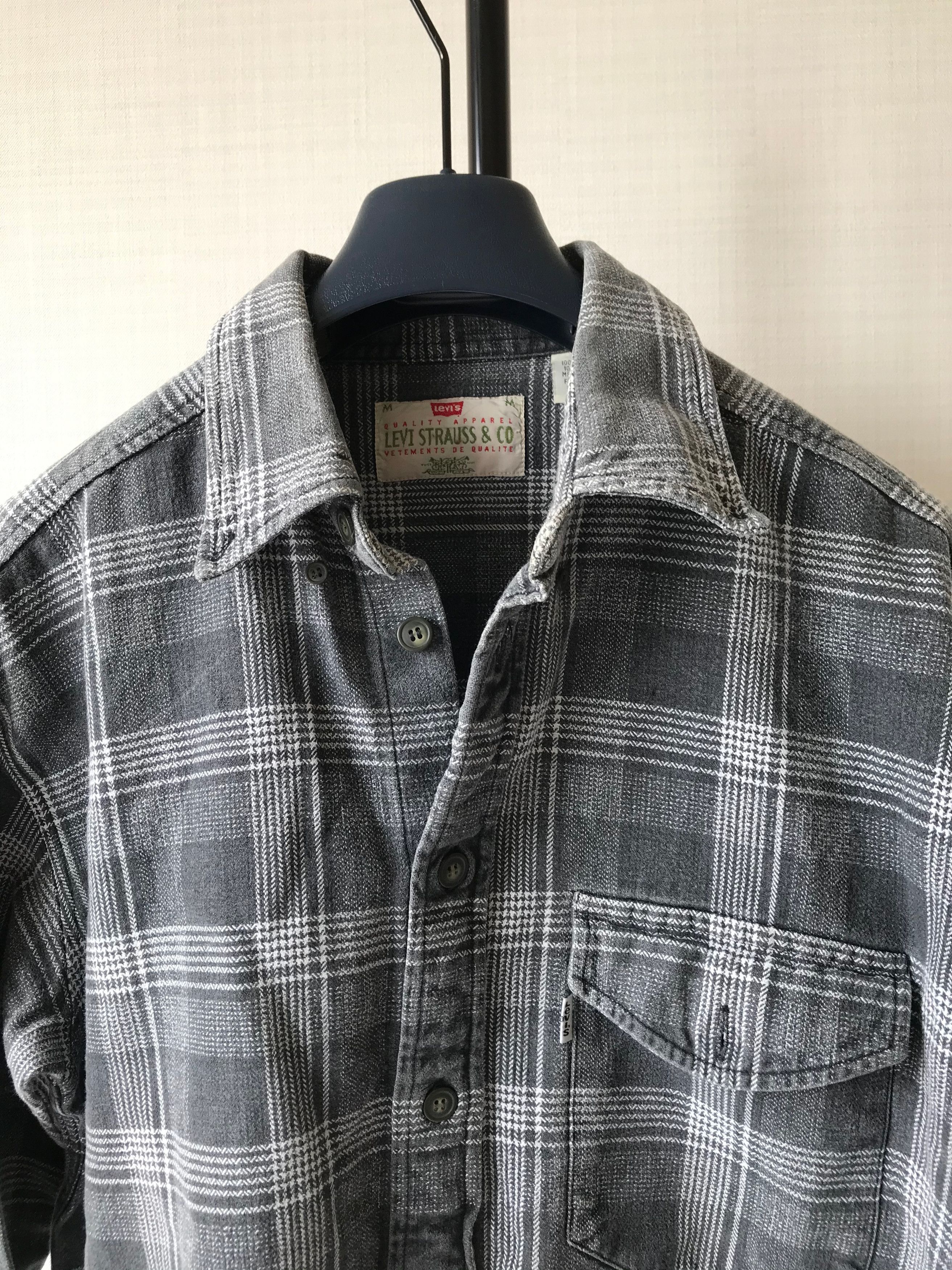 Levi's 1997 Levi's White Tab Plaid Shirt Plaid Overshirt Size US M / EU 48-50 / 2 - 2 Thumbnail