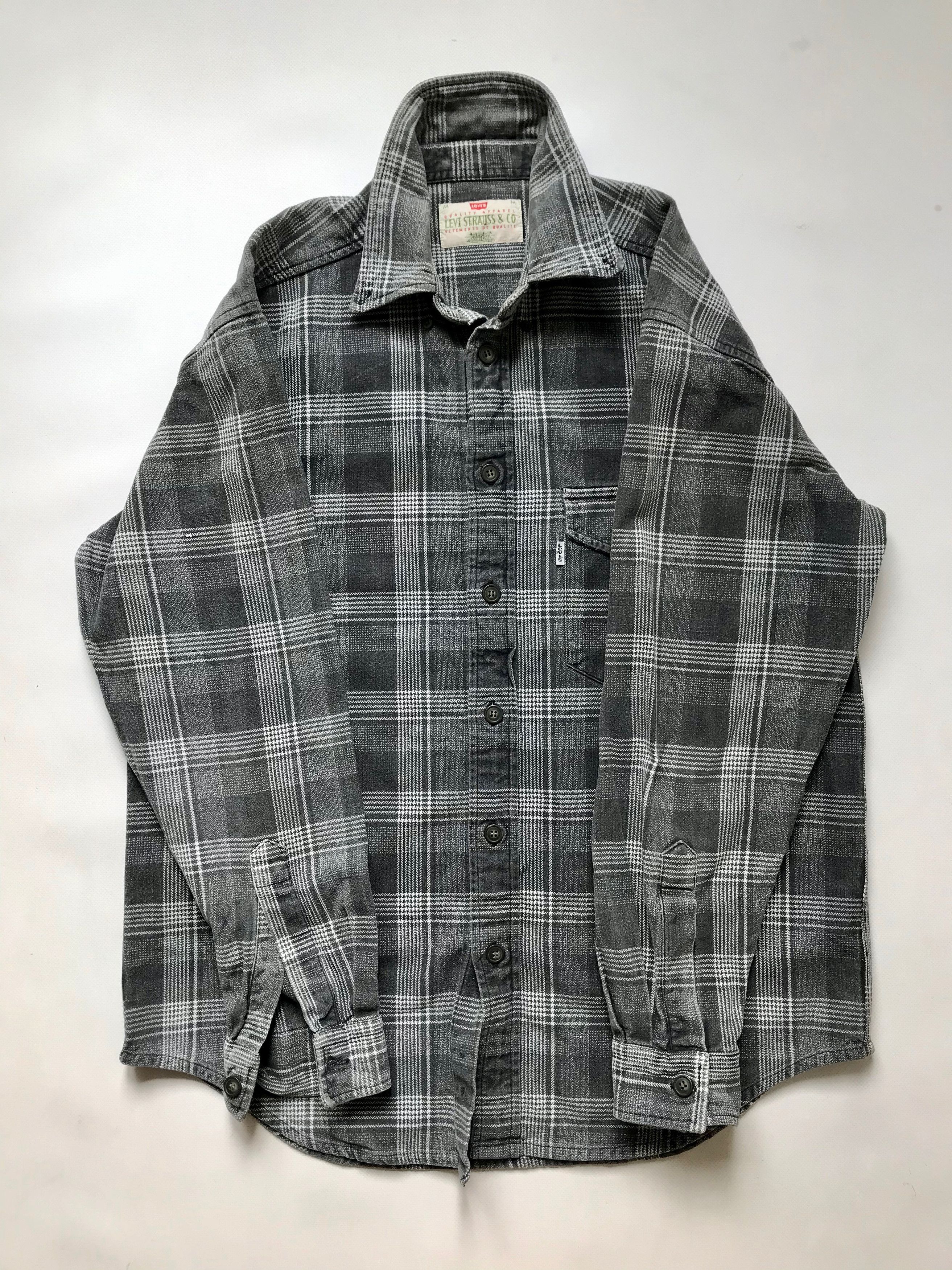Levi's 1997 Levi's White Tab Plaid Shirt Plaid Overshirt Size US M / EU 48-50 / 2 - 16 Thumbnail