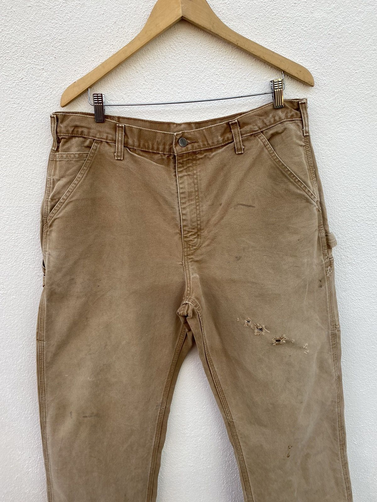 Carhartt Vintage Carhartt Canvas carpenter cargo pants size 36 Size US 36 / EU 52 - 4 Thumbnail