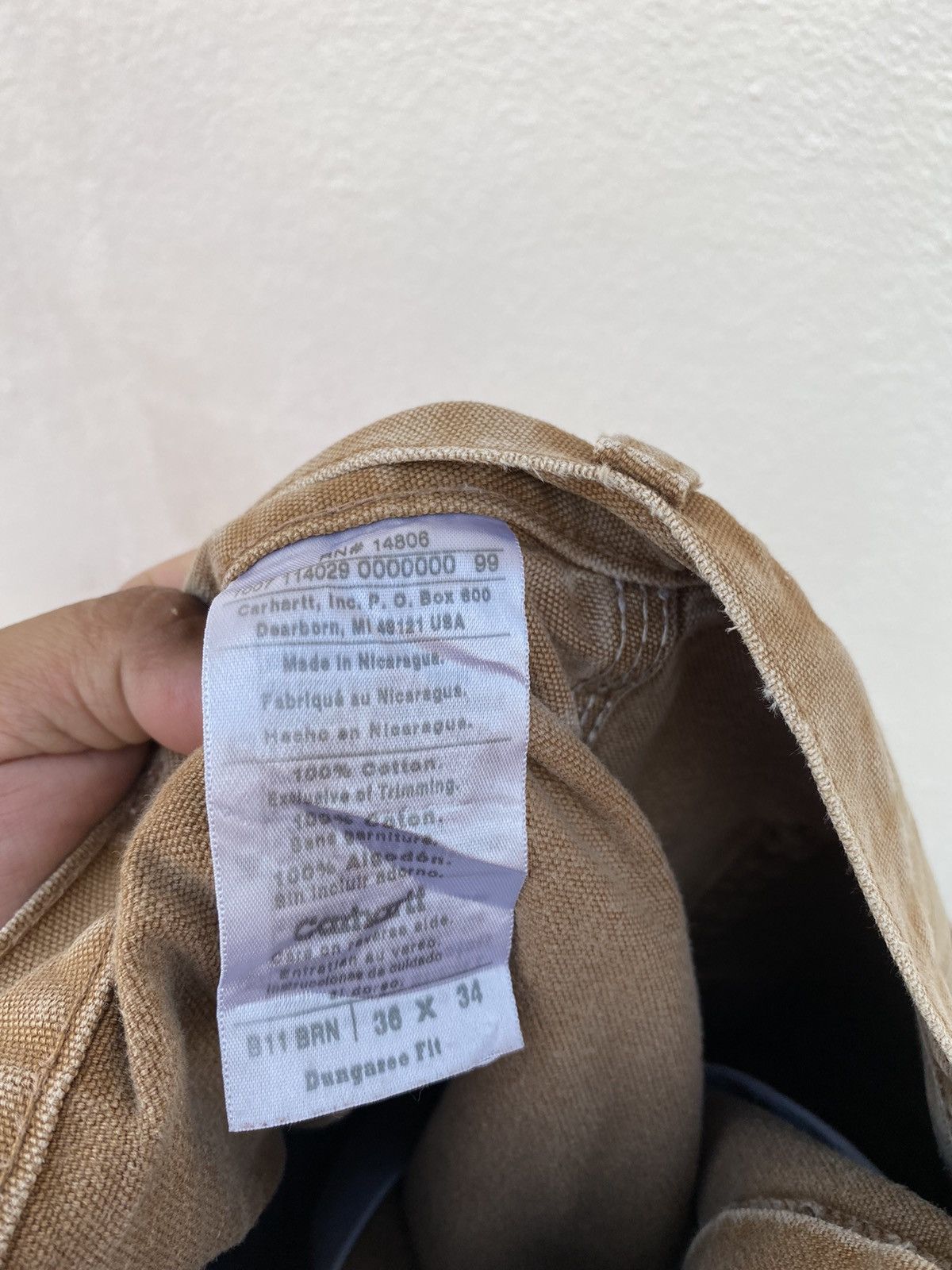 Carhartt Vintage Carhartt Canvas carpenter cargo pants size 36 Size US 36 / EU 52 - 11 Thumbnail