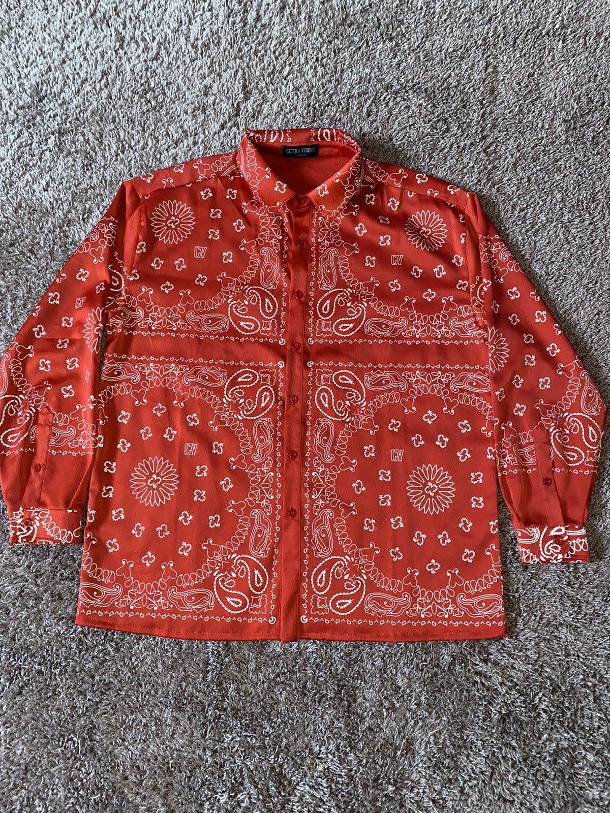 Marino Morwood CETRA VISIONS RED 3M BANDANA SHIRT | Grailed