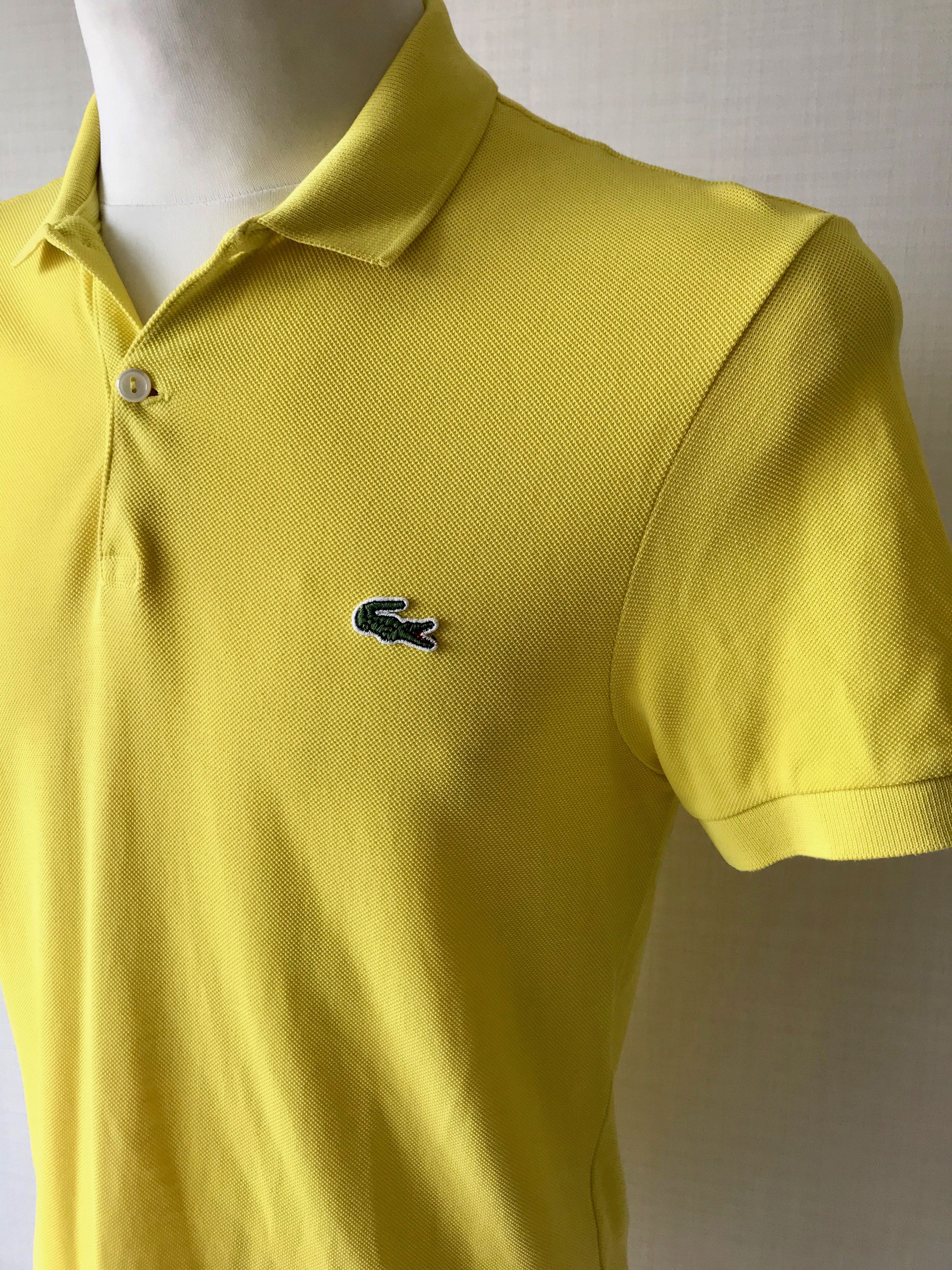 Lacoste Lacoste Live Vintage Polo shirt Short sleeve Yellow Size US M / EU 48-50 / 2 - 2 Thumbnail