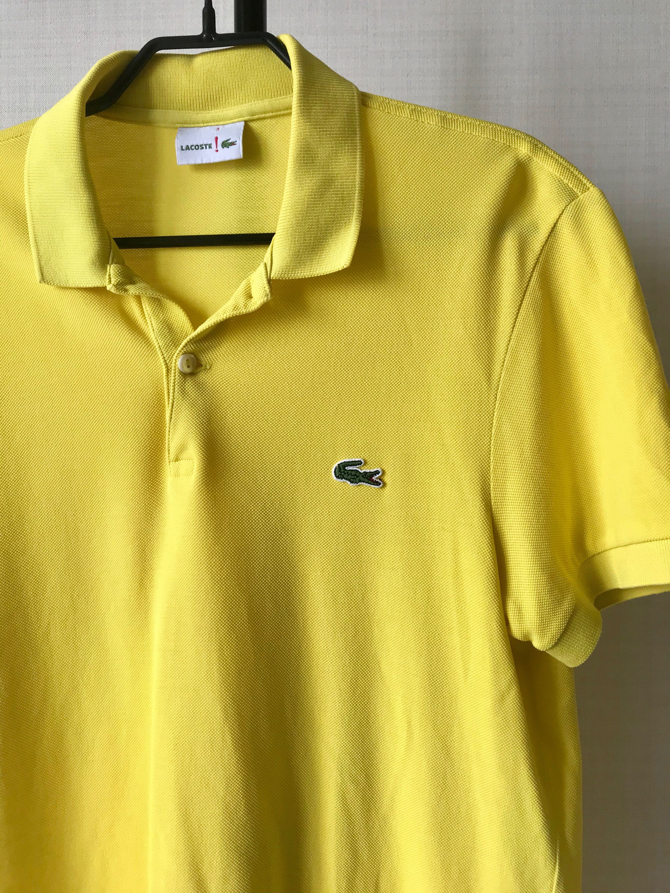 Lacoste Lacoste Live Vintage Polo shirt Short sleeve Yellow Size US M / EU 48-50 / 2 - 6 Thumbnail