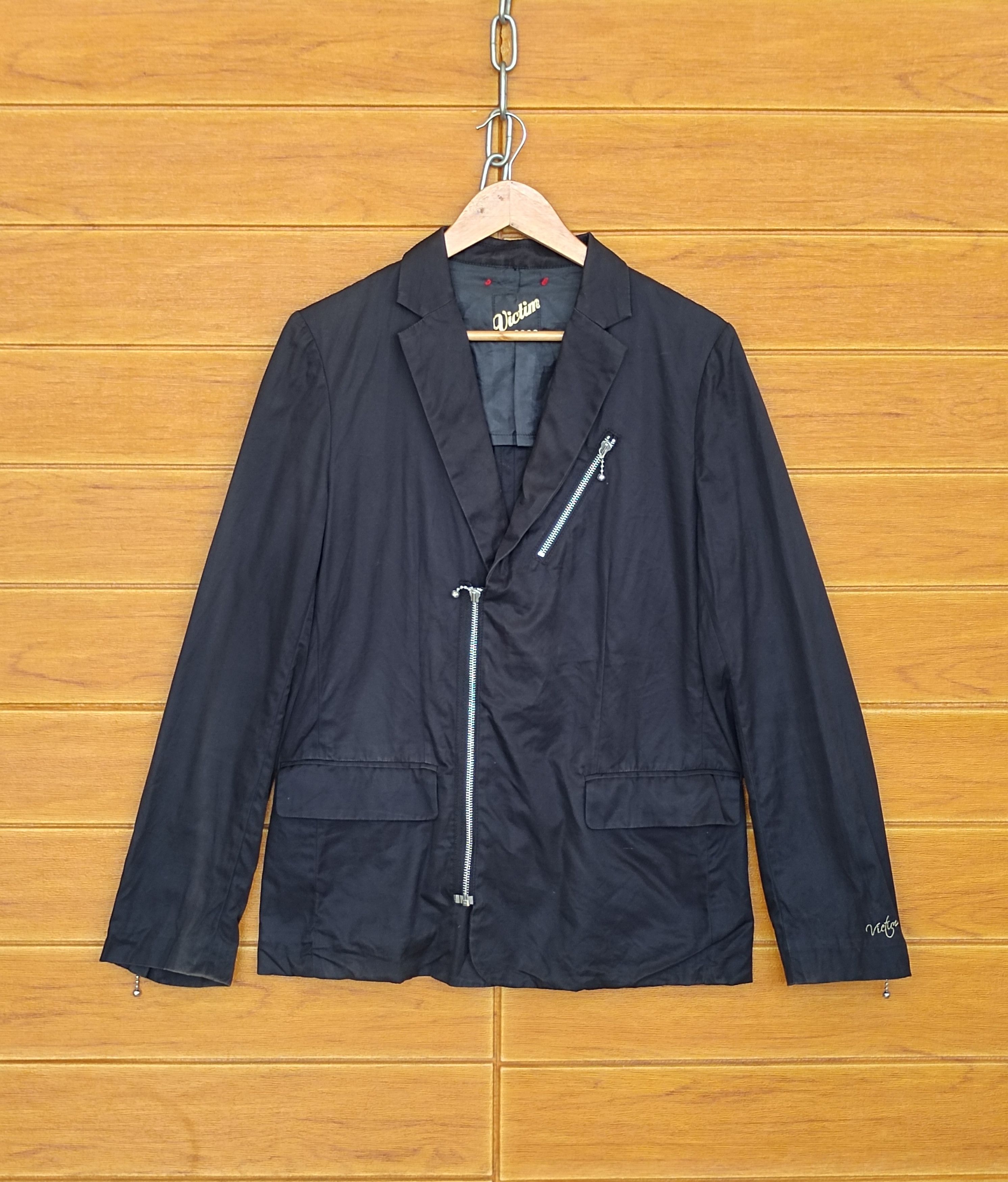 If Six Was Nine VICTIM Made In Japan Punk Zipper Light Jacket Size US M / EU 48-50 / 2 - 1 Thumbnail