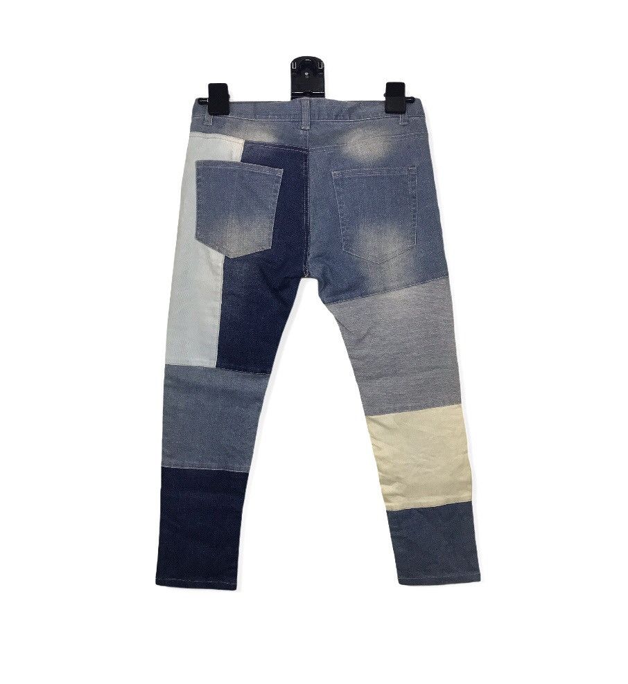 Art Comes First × Designer Custom Made Patchwork Denim Pants Size US 32 / EU 48 - 2 Thumbnail