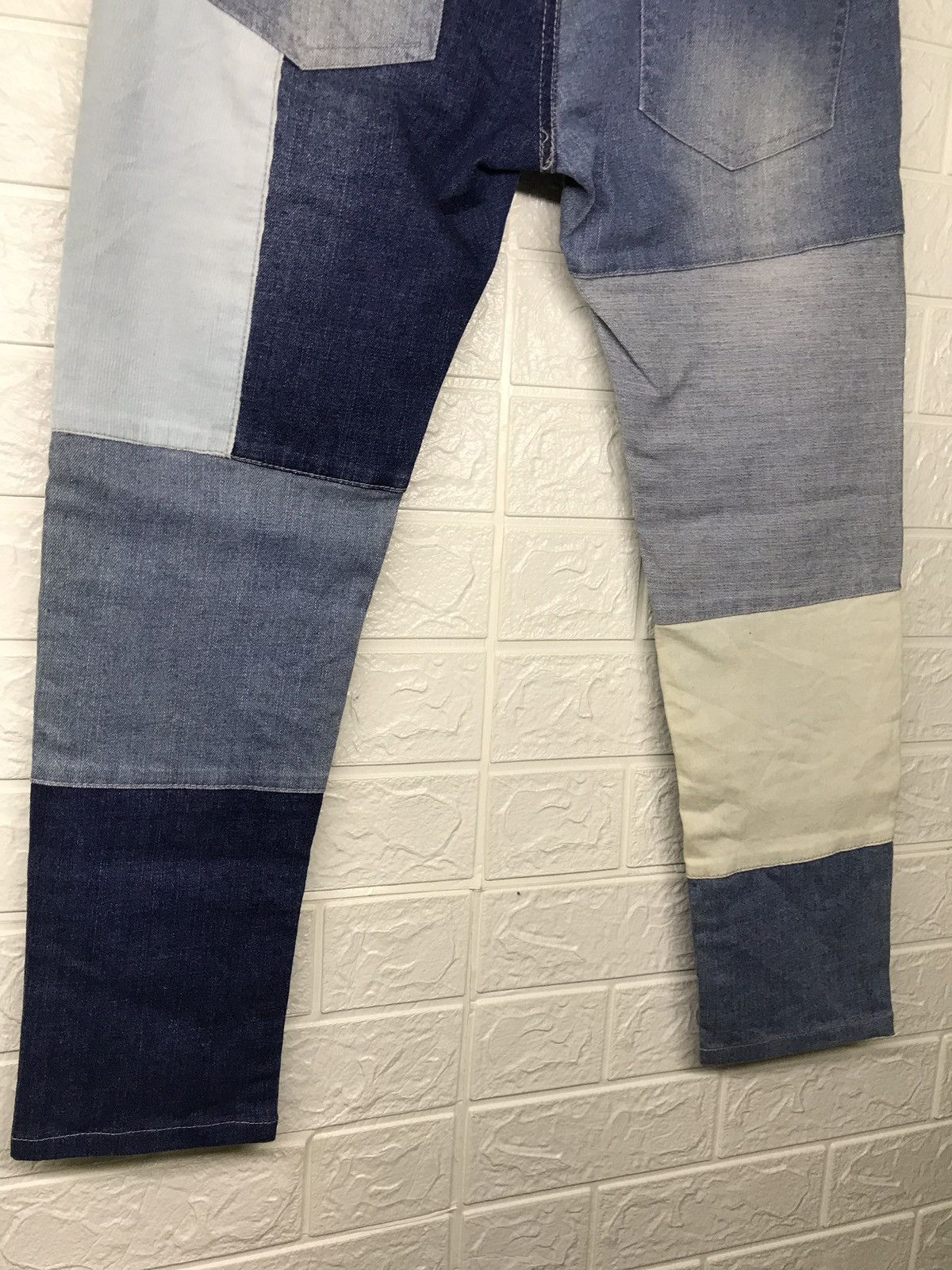 Art Comes First × Designer Custom Made Patchwork Denim Pants Size US 32 / EU 48 - 6 Thumbnail