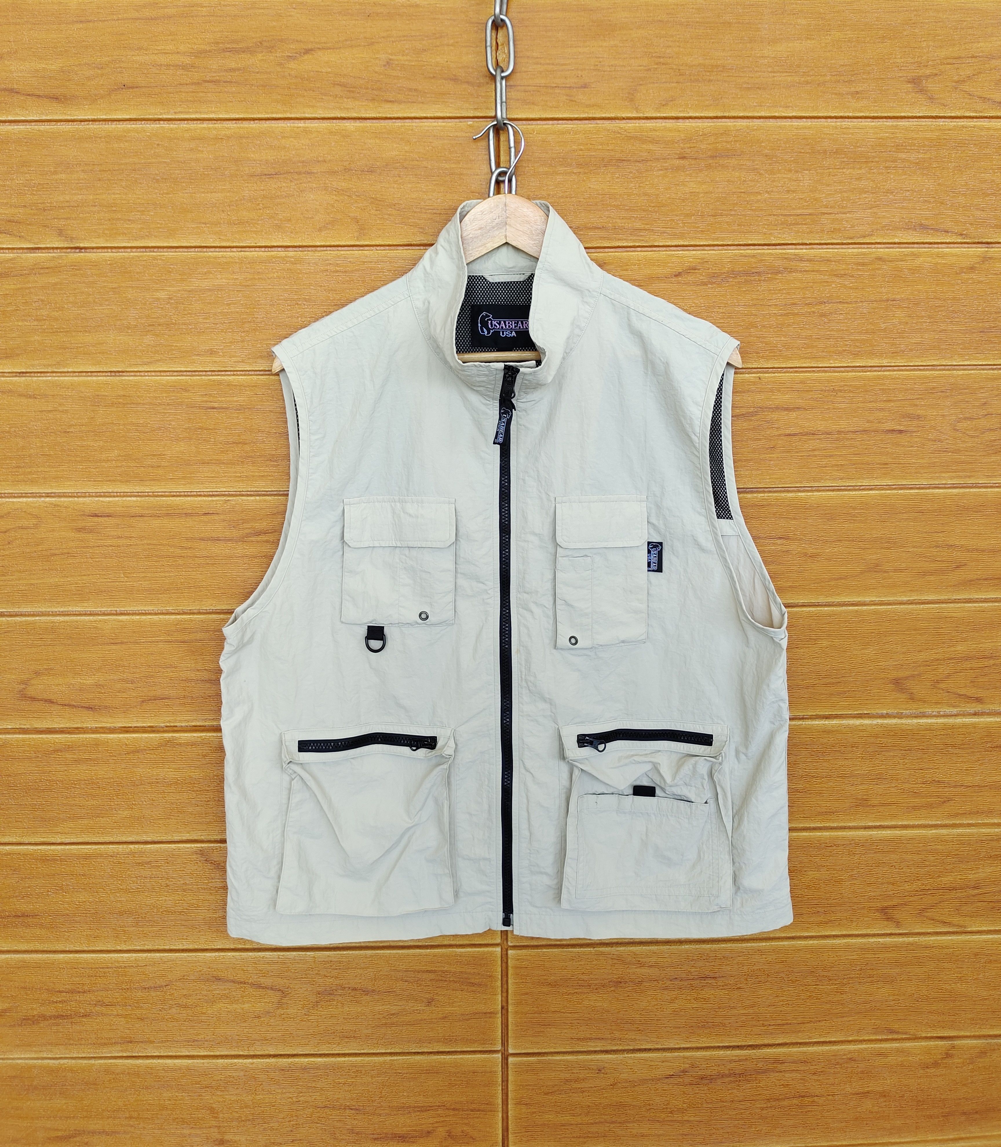 Golden Bear Vintage 90s USA BEAR Outdoor Nylon Vest Size US XL / EU 56 / 4 - 1 Thumbnail