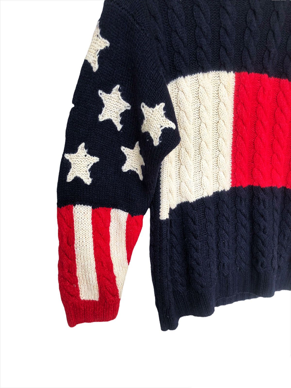 Tommy Hilfiger RARE🔥90s Tommy Hilfiger 🇺🇸 Flag Logo Heavy Wool Knitwear Size US M / EU 48-50 / 2 - 4 Thumbnail